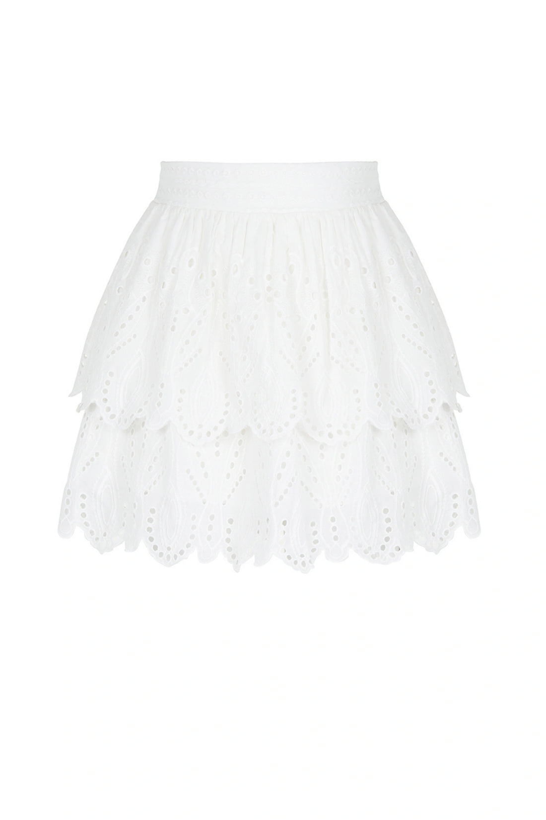 Eyelet Mini Skirt (Final Sale)