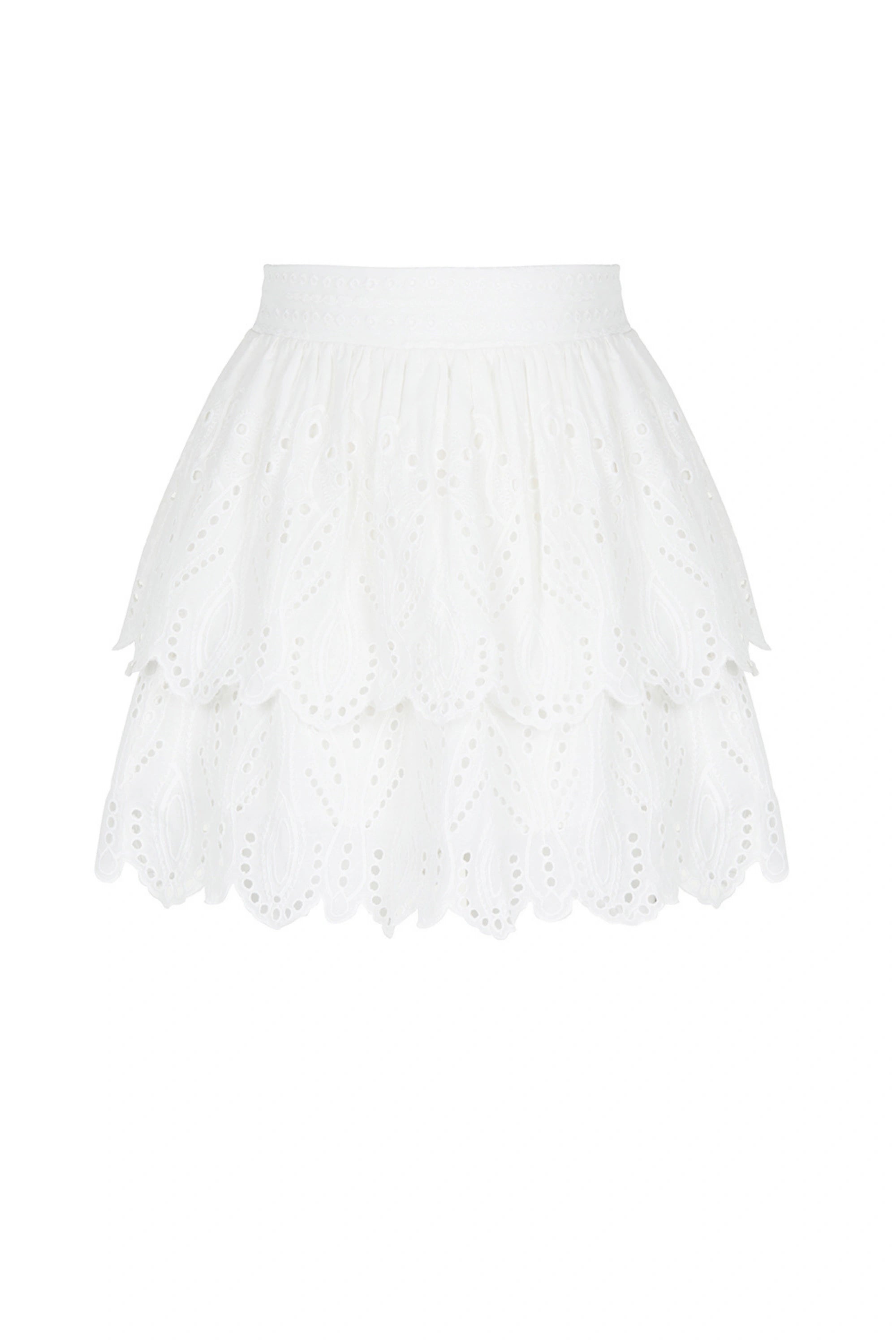 Eyelet Mini Skirt (Final Sale)