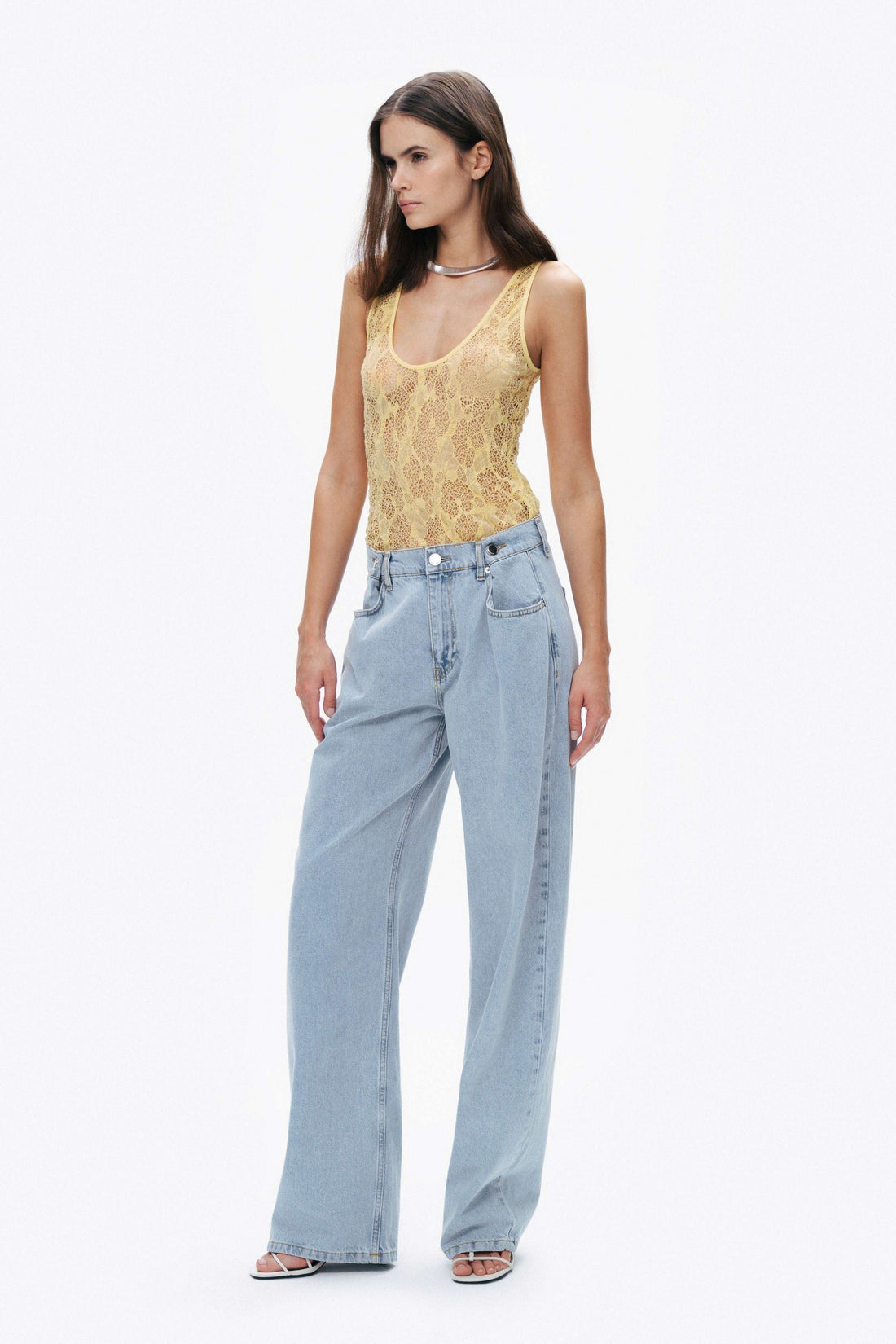 Halter Neck Lace Blouse