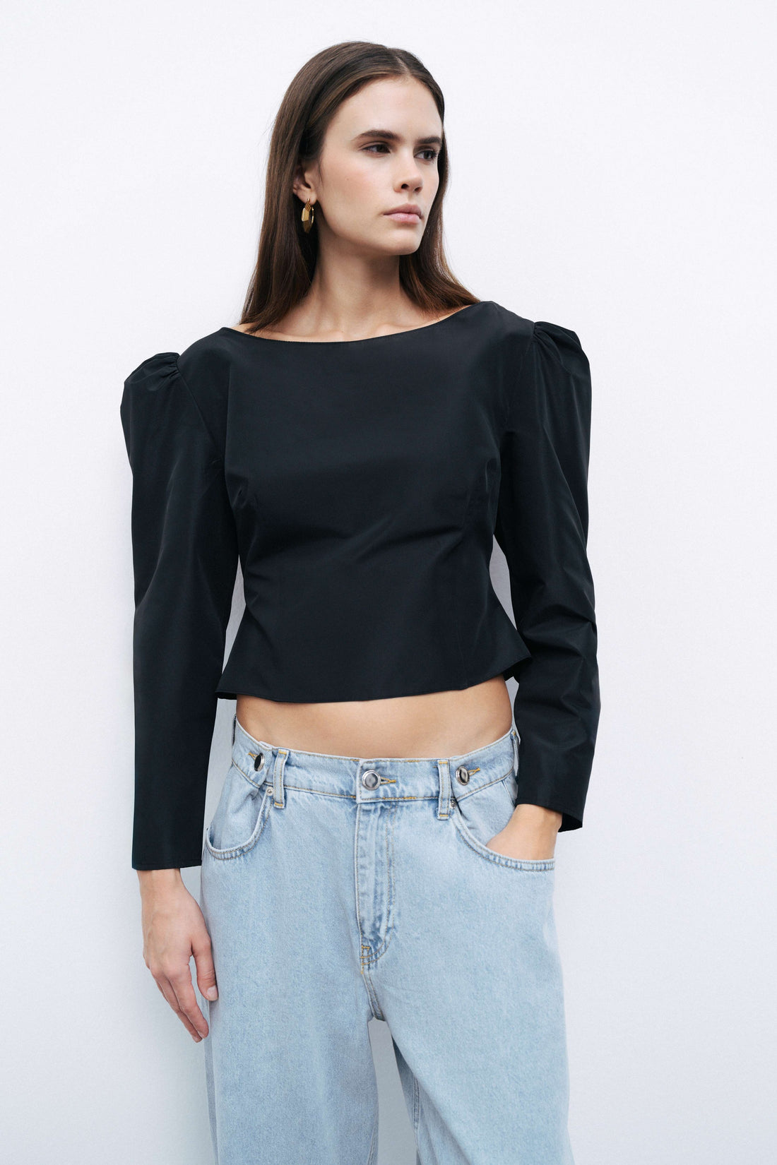 Boat Neck Blouse (Final Sale)