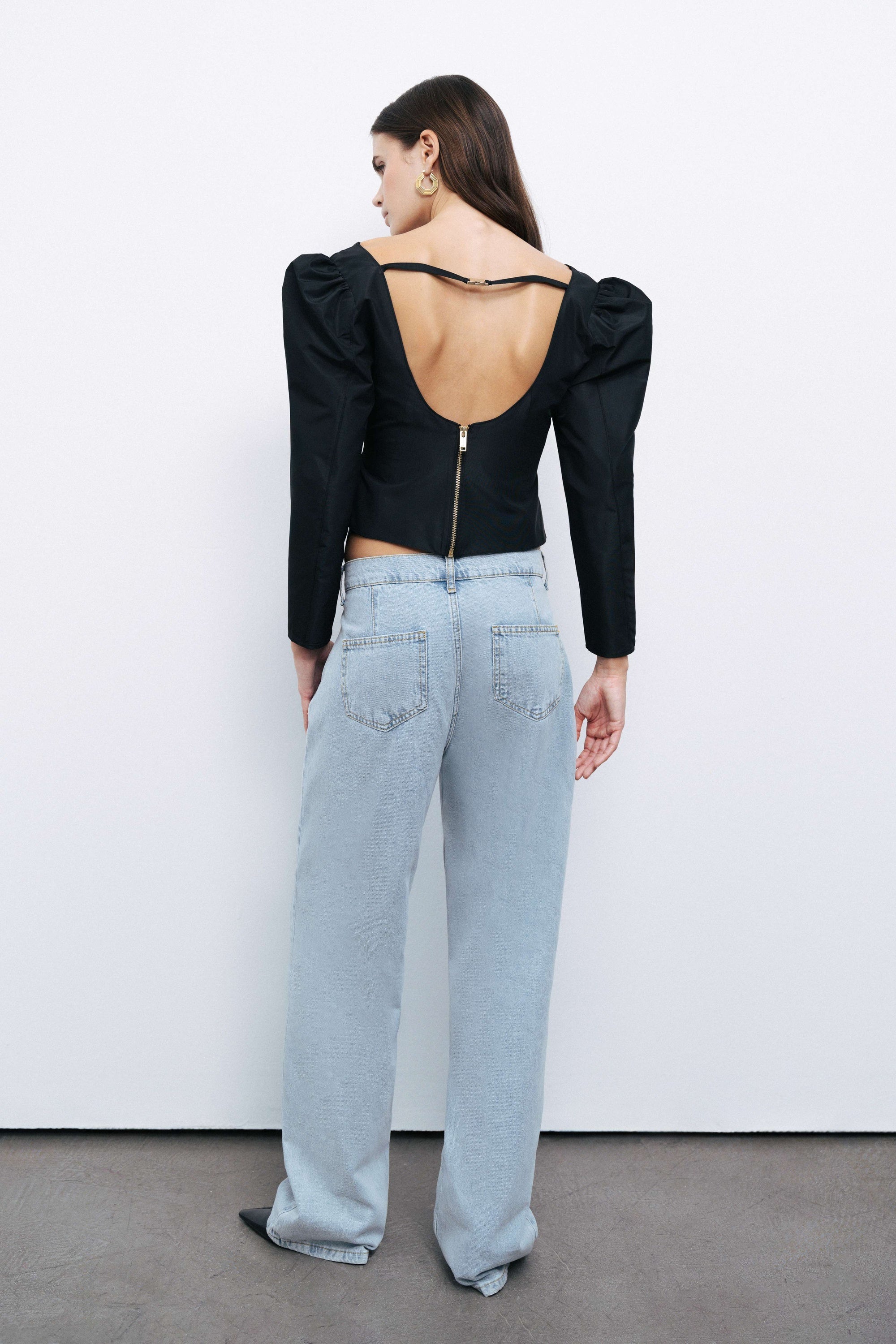 Boat Neck Blouse (Final Sale)