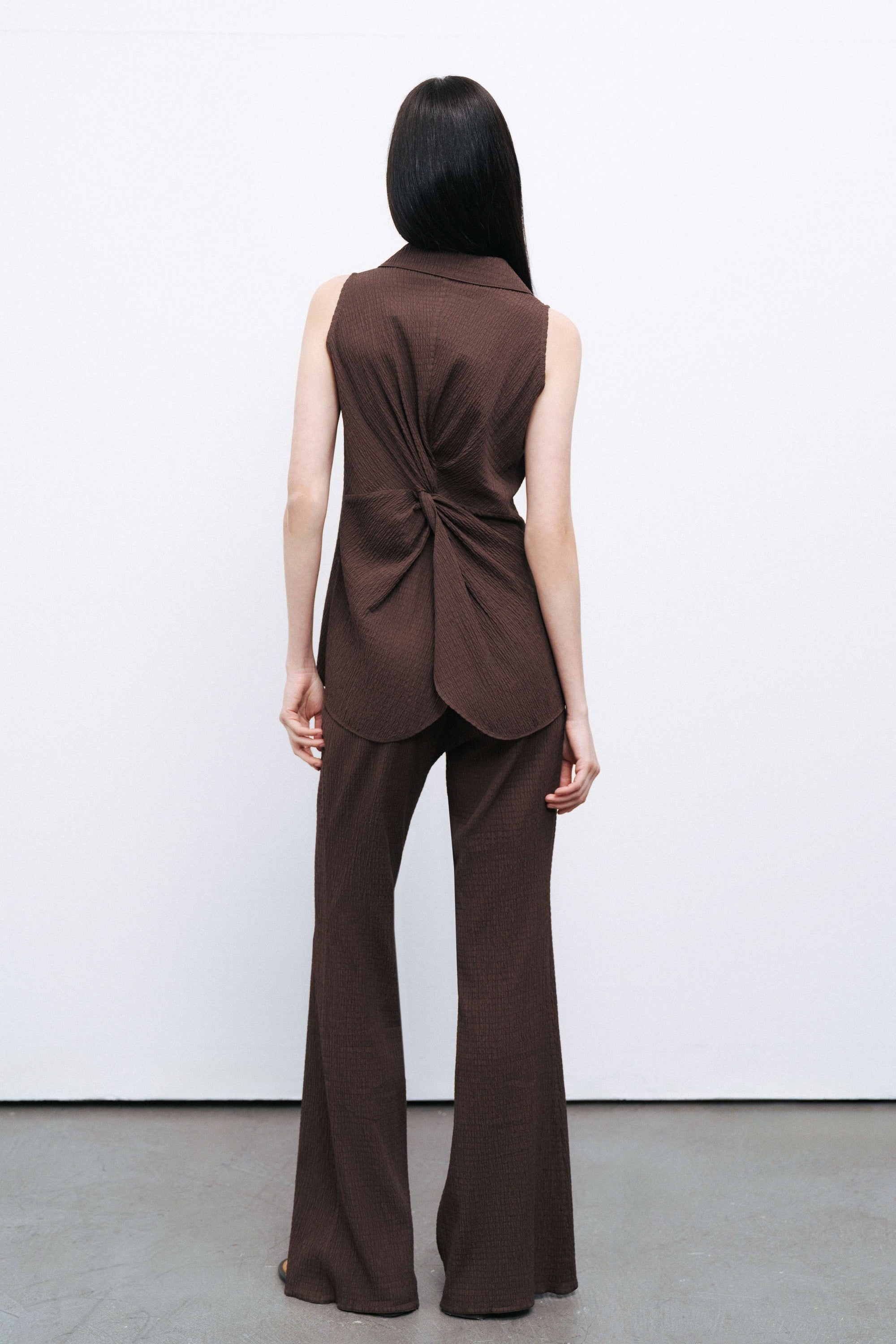 Coffee Accessory Detailed Blouse