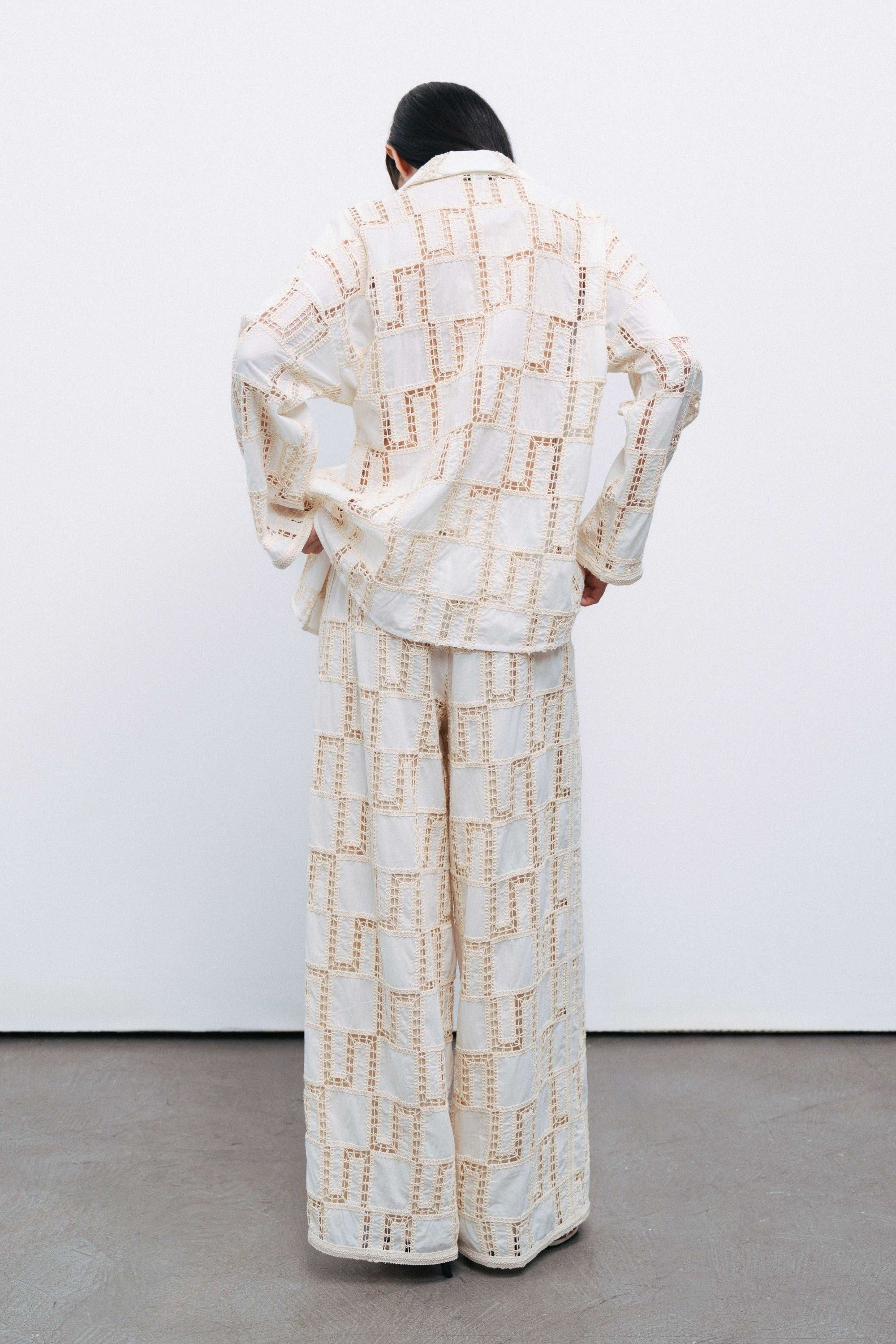 Belted Embroidered Jacket