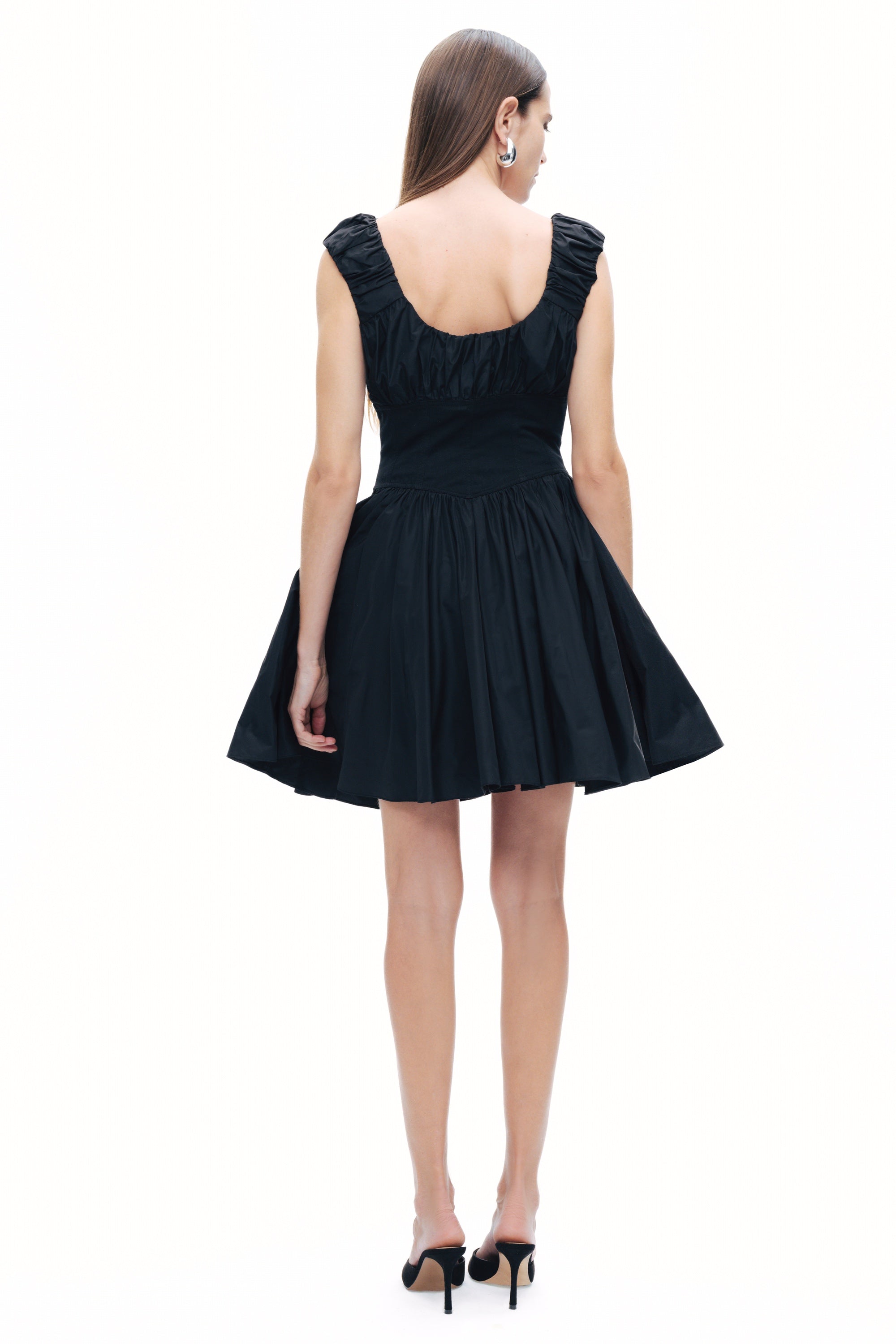 Black Corset Design Mini Dress