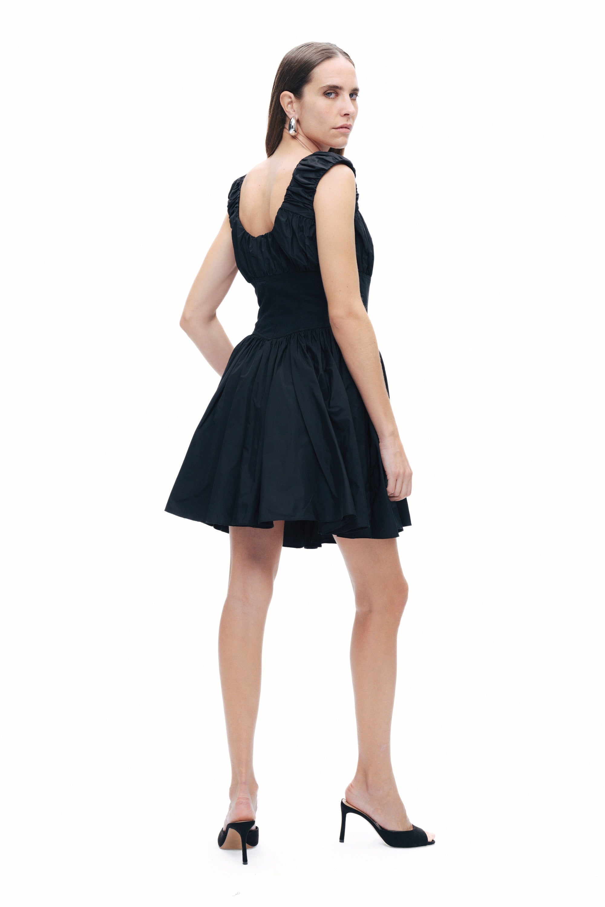 Black Corset Design Mini Dress