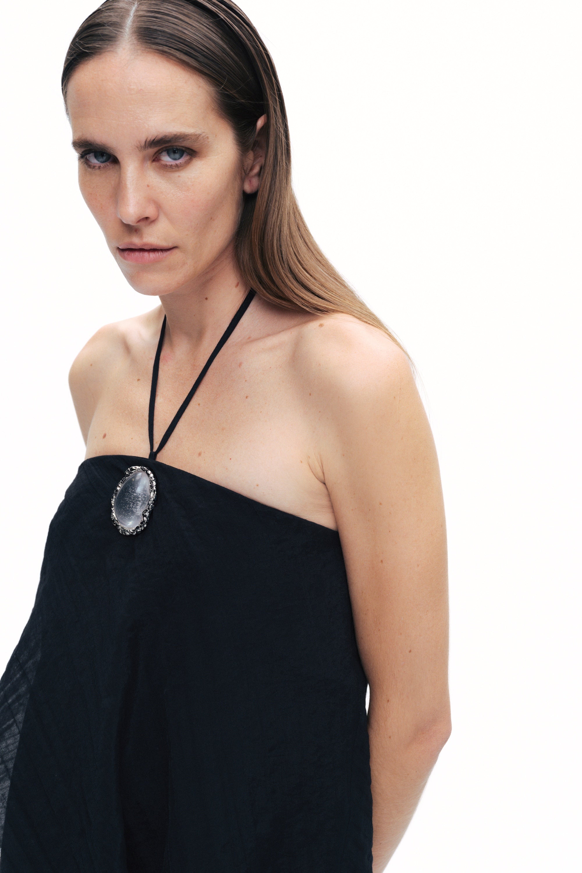 Black Halter Neck Maxi Dress