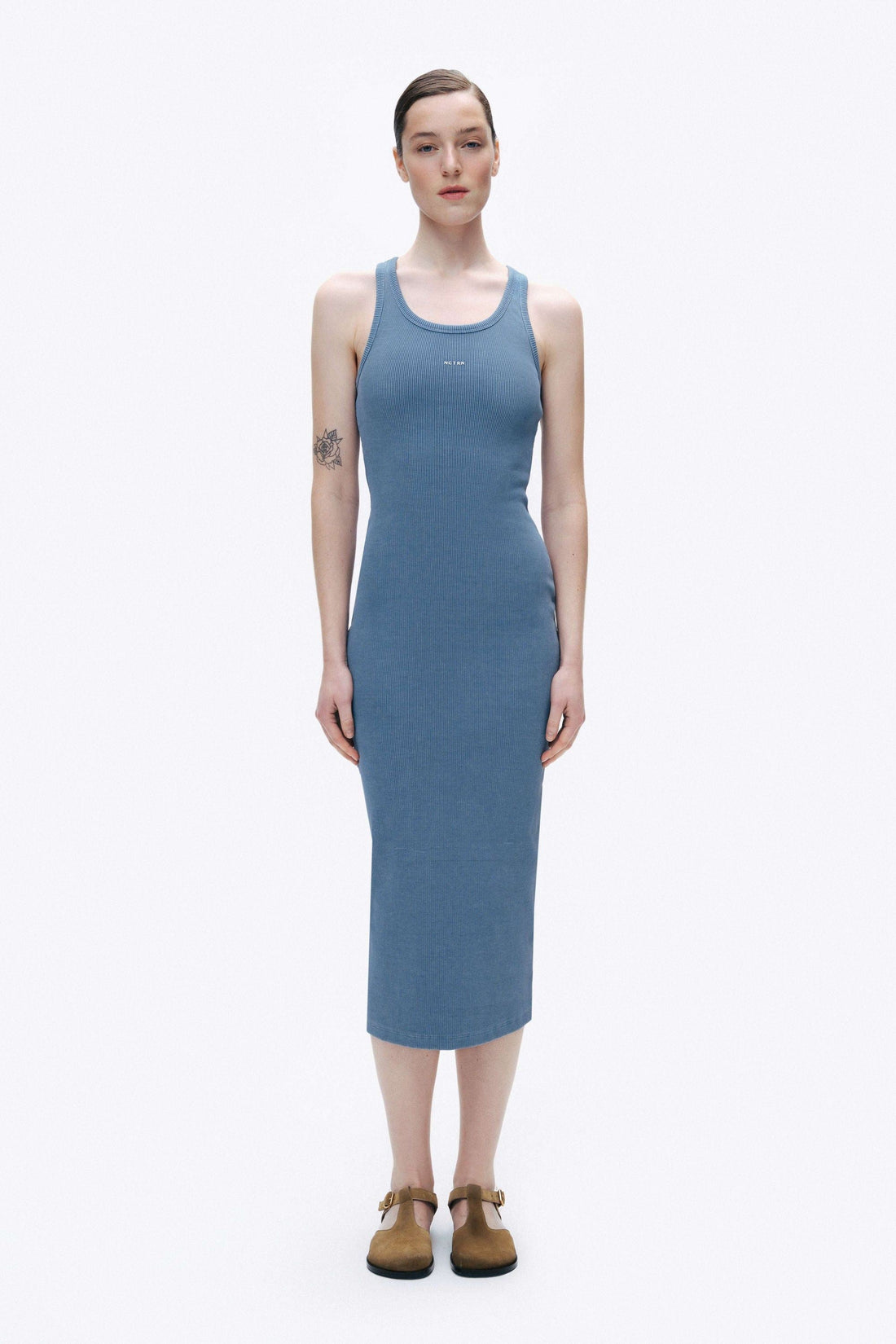 Blue Maxi Bodycone Dress