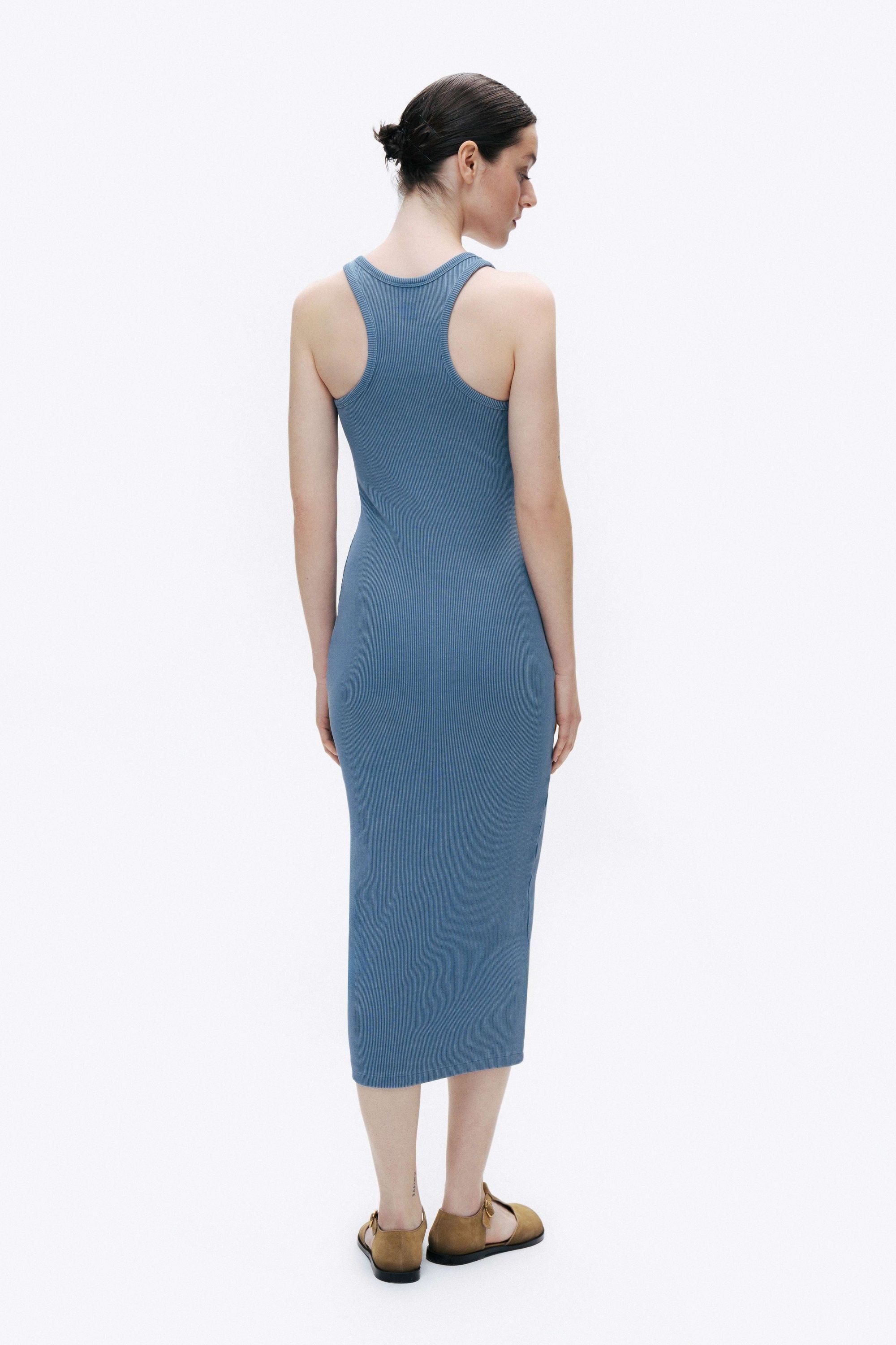 Blue Maxi Bodycone Dress
