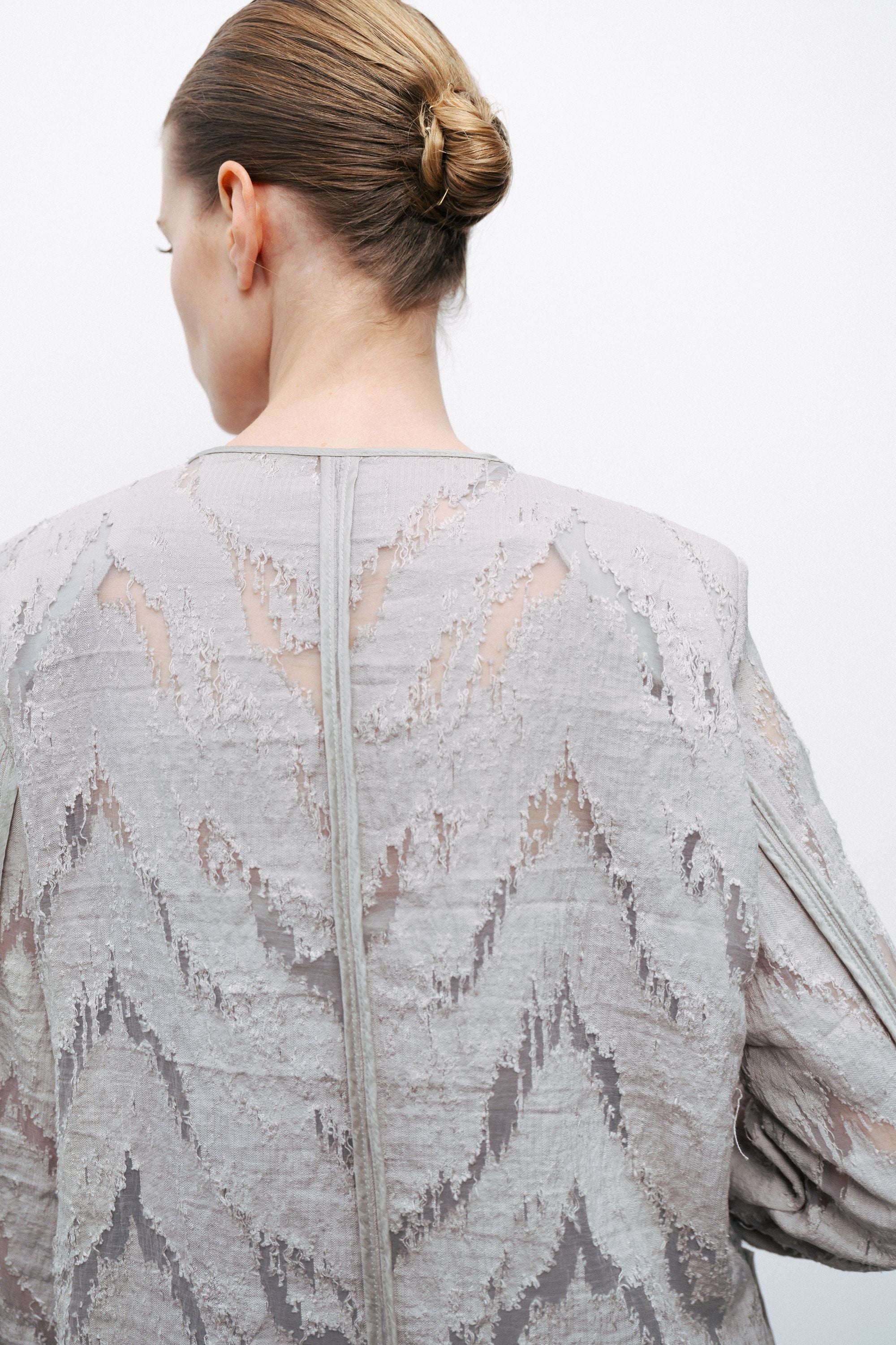 Grey Jacquard Jacket