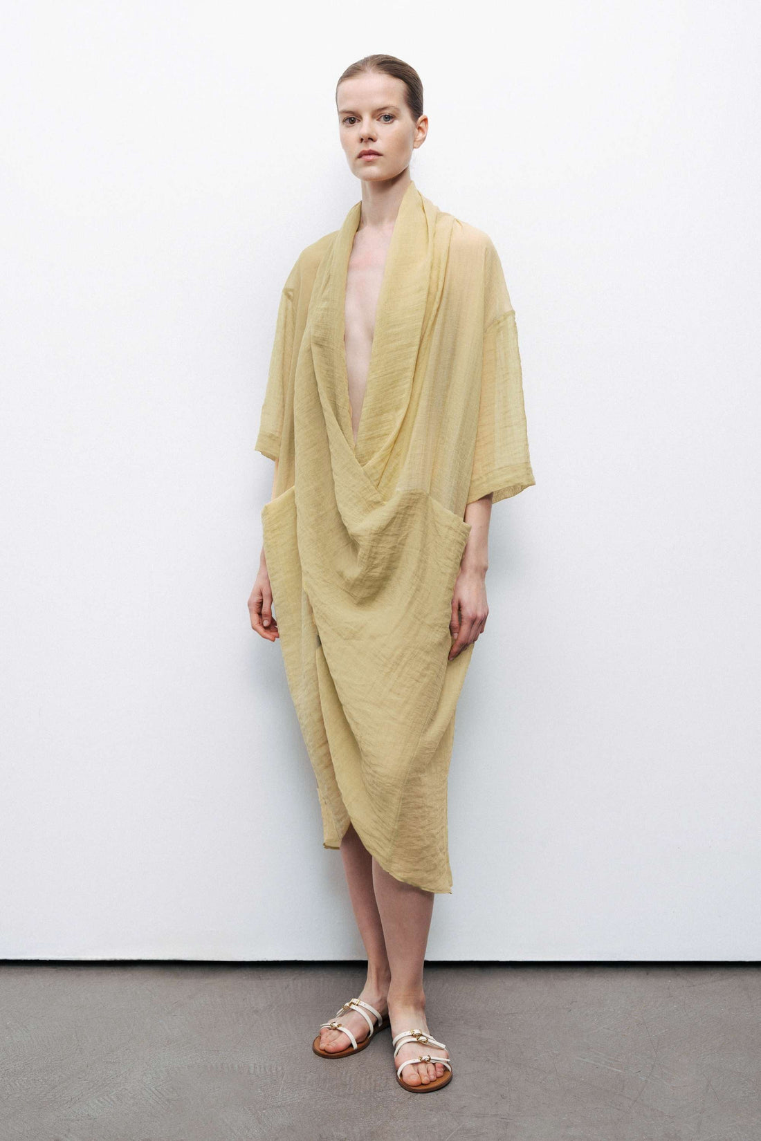 Light Green Oversized Midi Dress