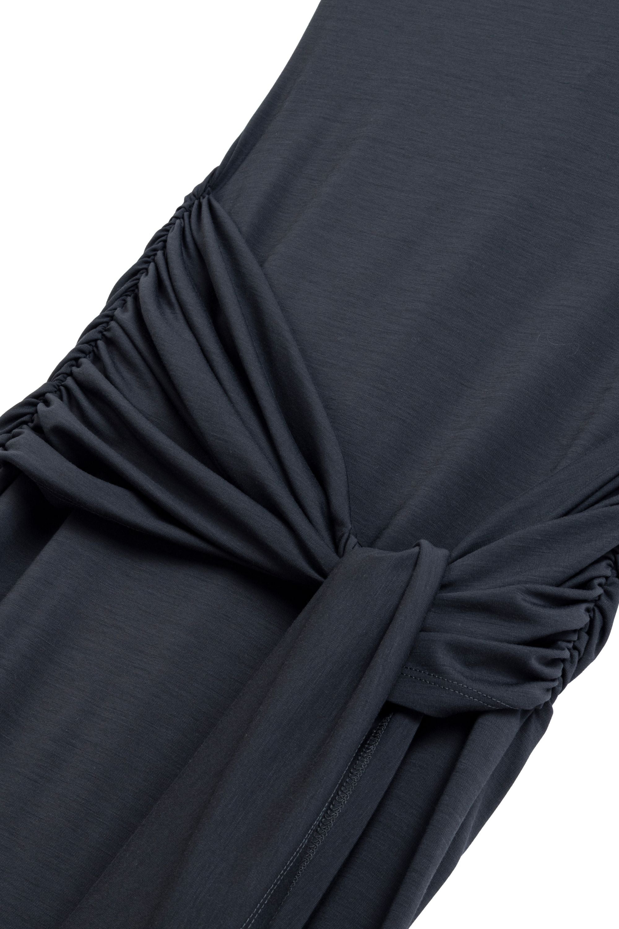 Anthracite Backless Maxi Dress