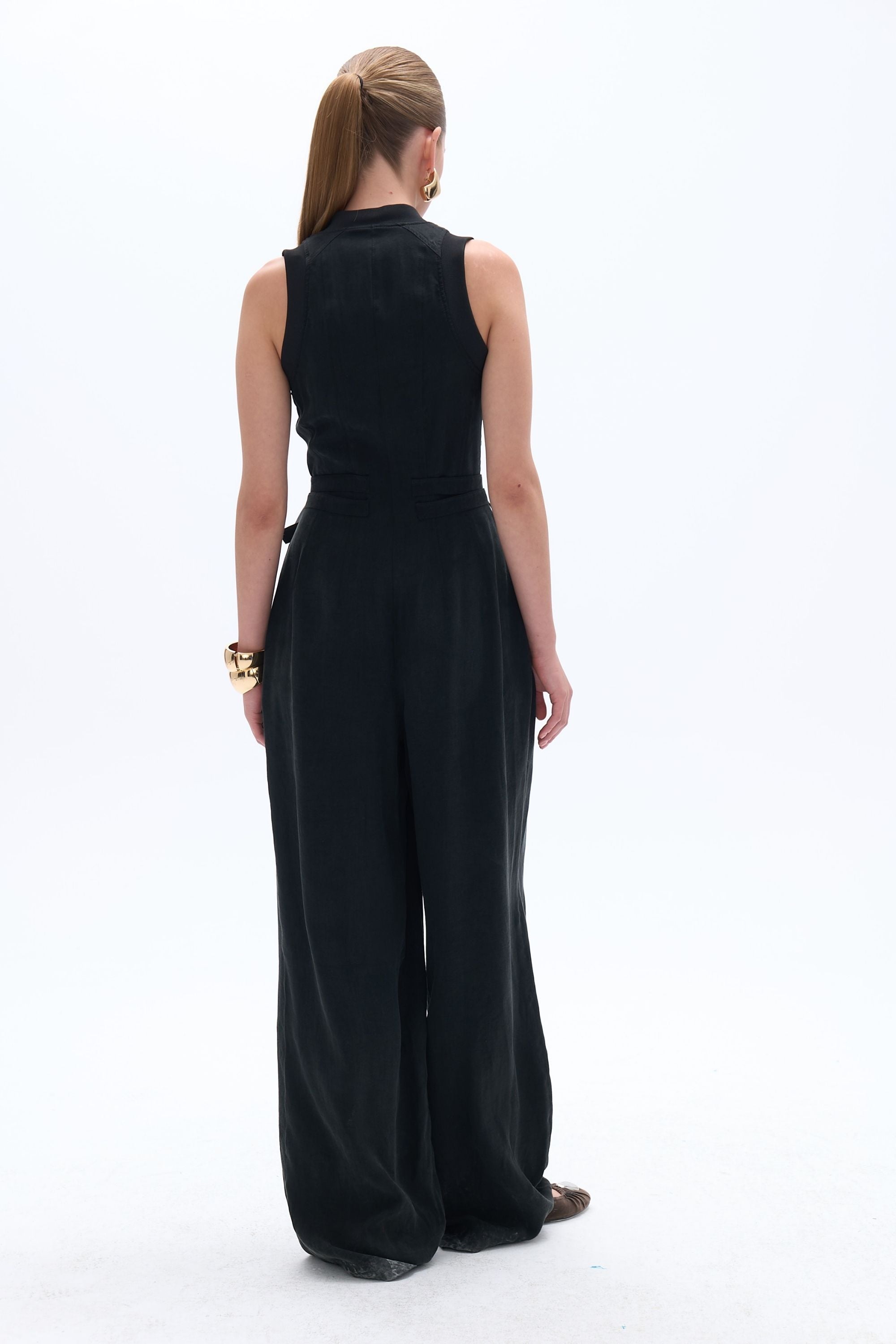 Bomber Neck Jumpsuit (Final Sale)