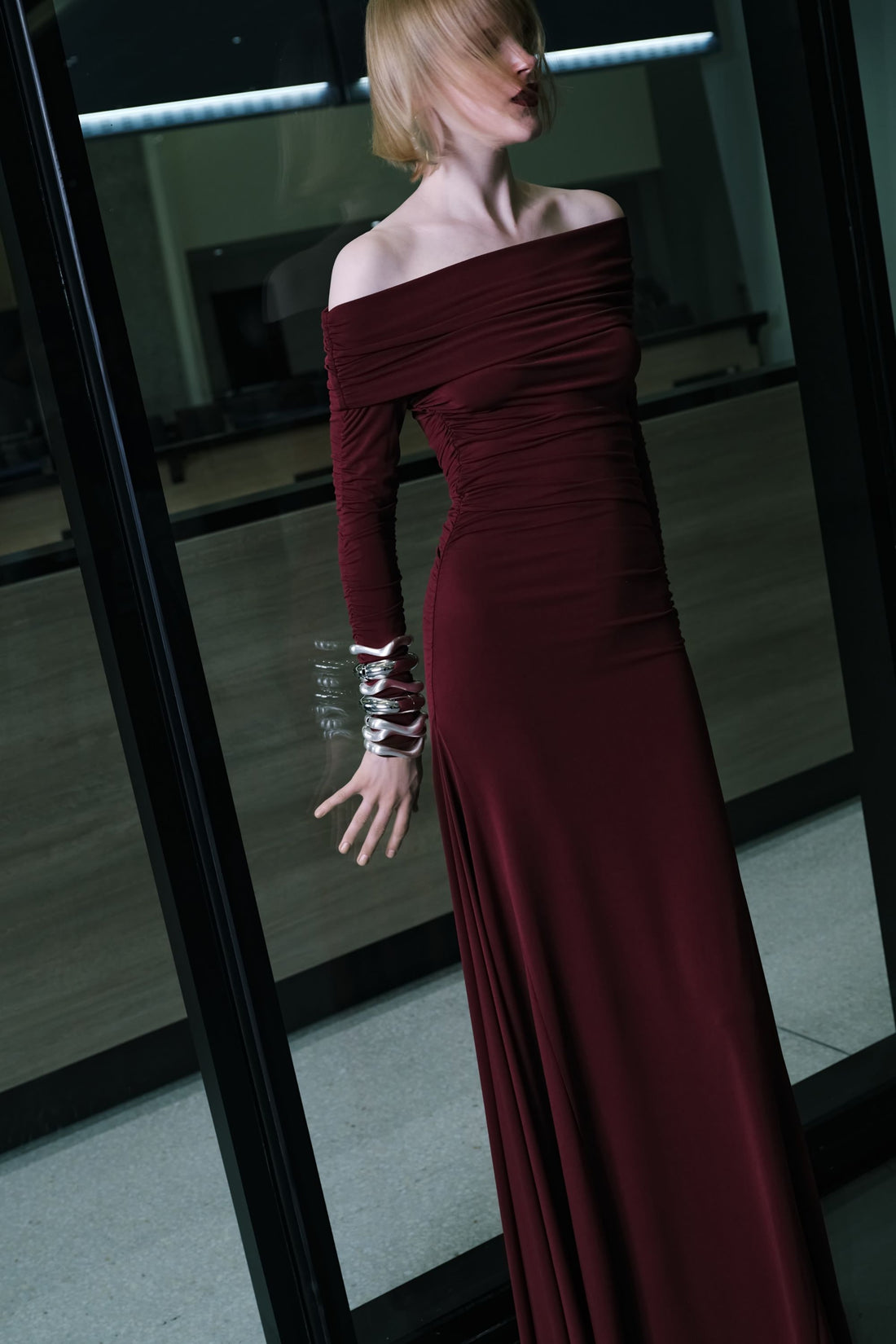 Off-The-Shoulder Maxi Dress (Final Sale)