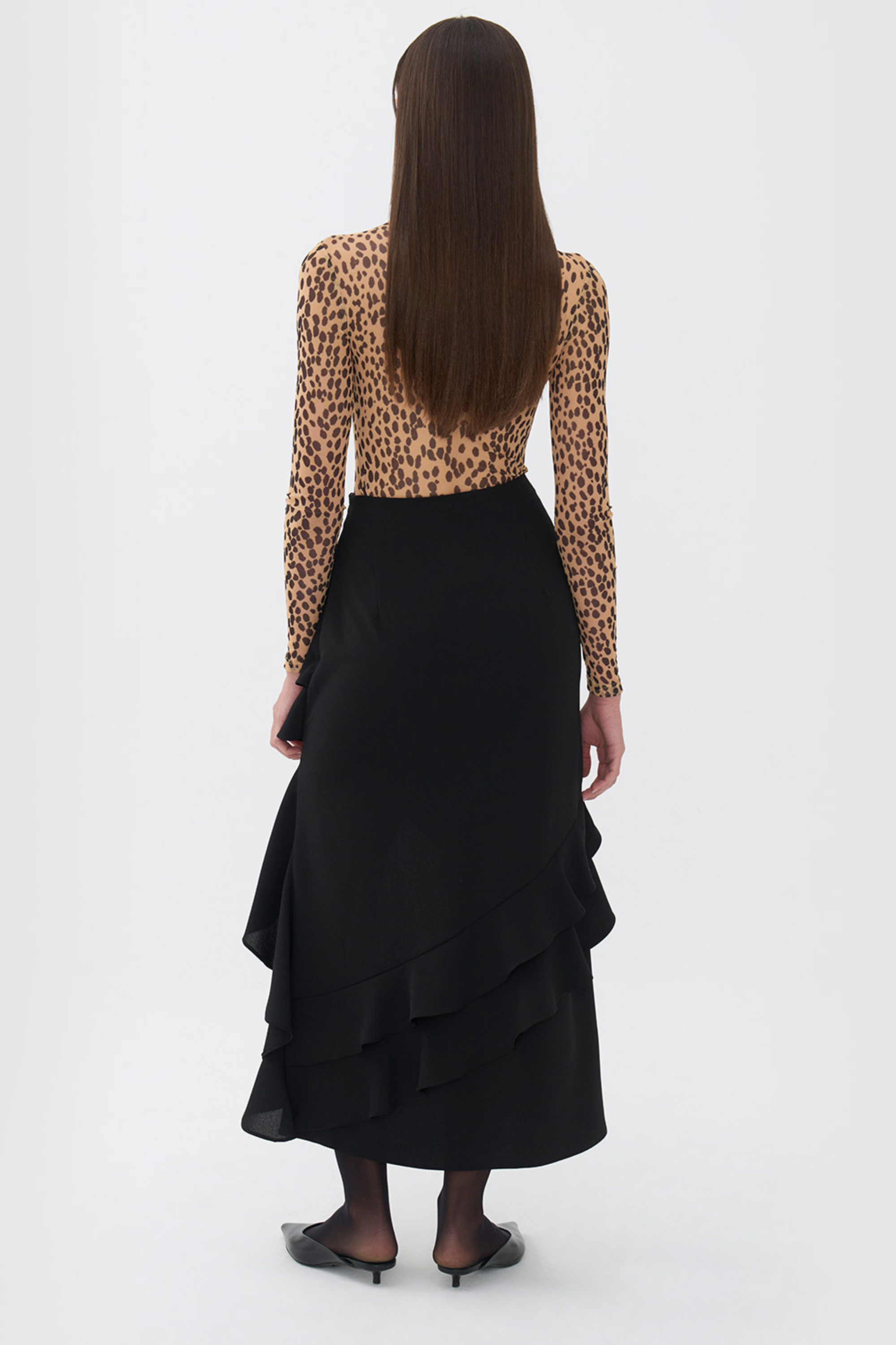 Long Skirt with Flounced (Final Sale)