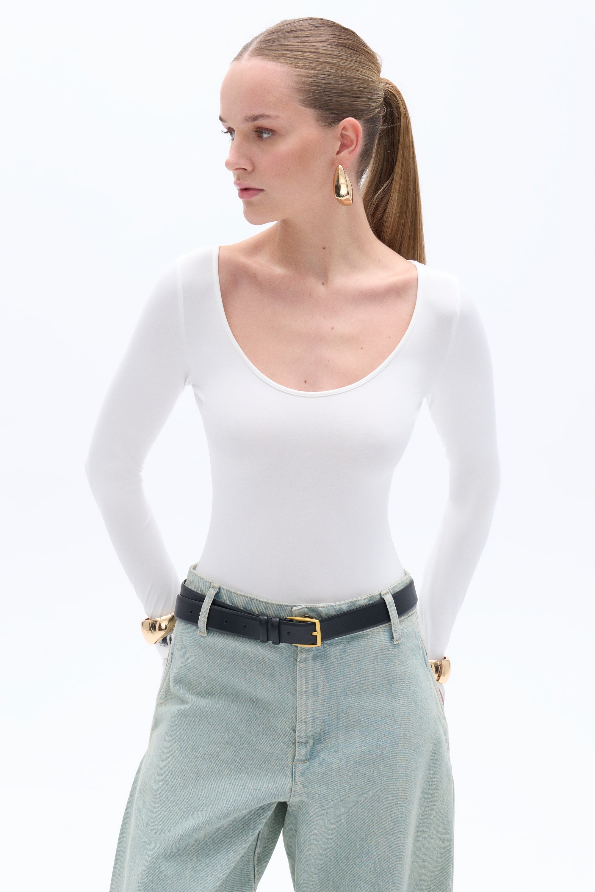 Crew Neck Bodysuit (Final Sale)