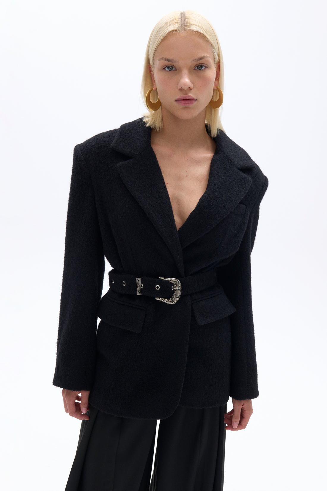 Self-Belted Double Breasted Jacket (Final Sale)