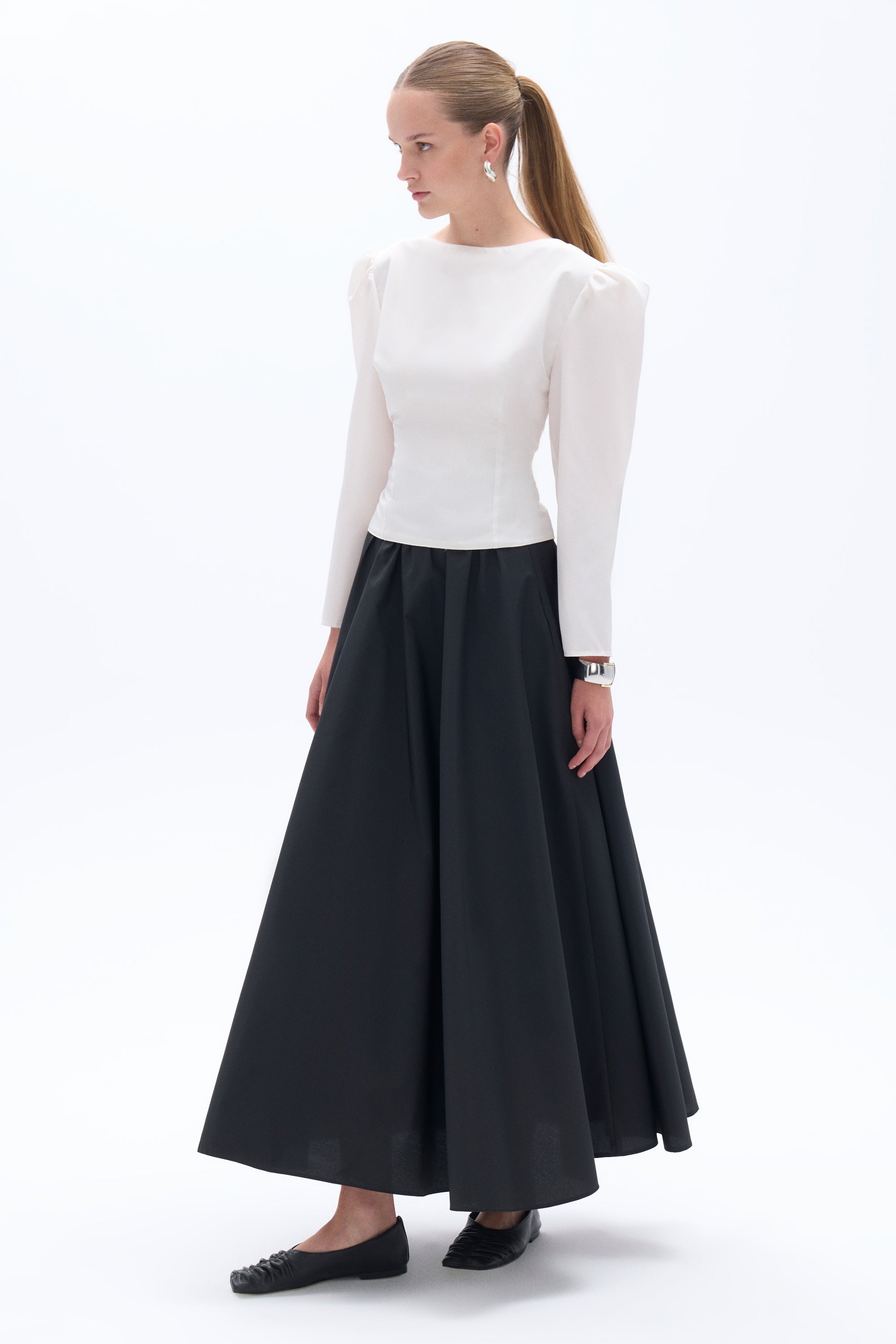 Boat Neck Blouse (Final Sale)