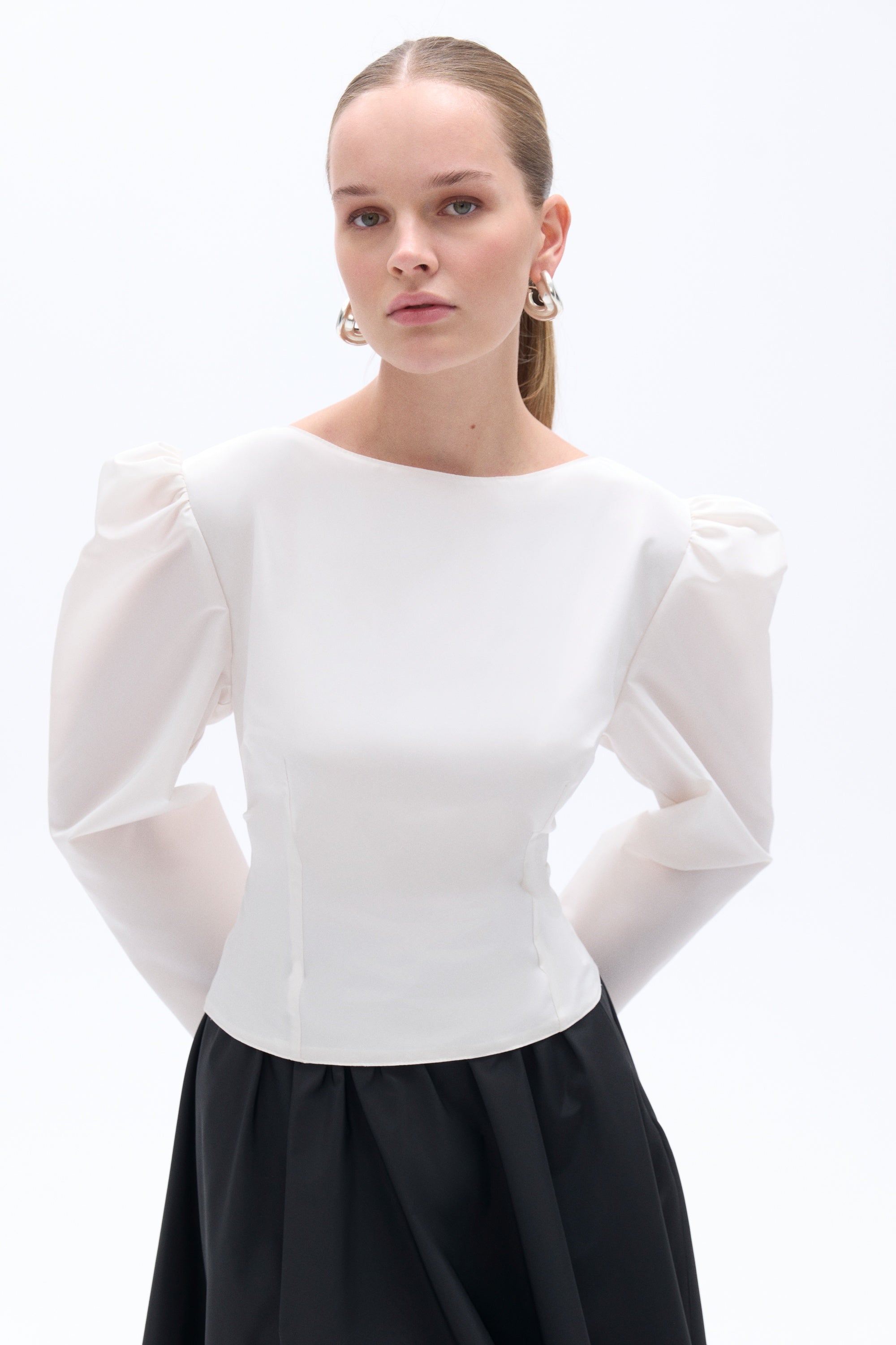 Boat Neck Blouse (Final Sale)