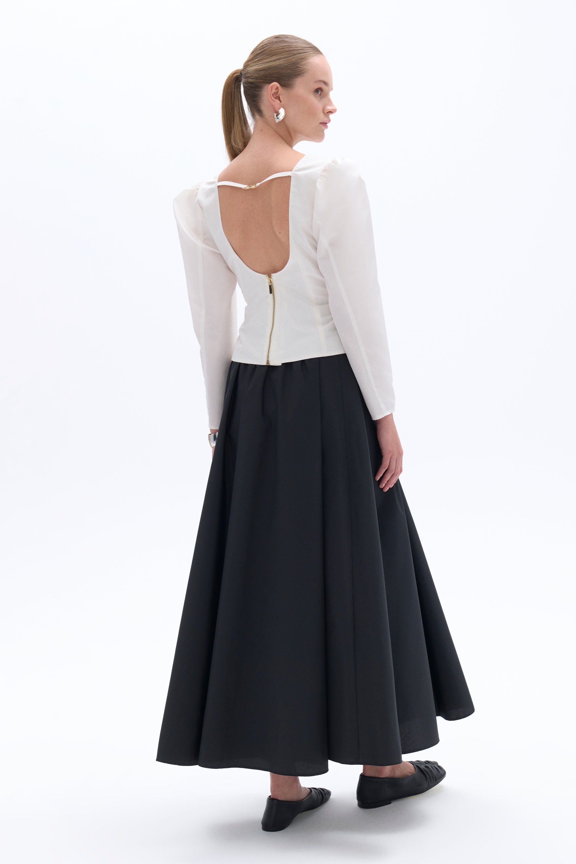 Boat Neck Blouse (Final Sale)