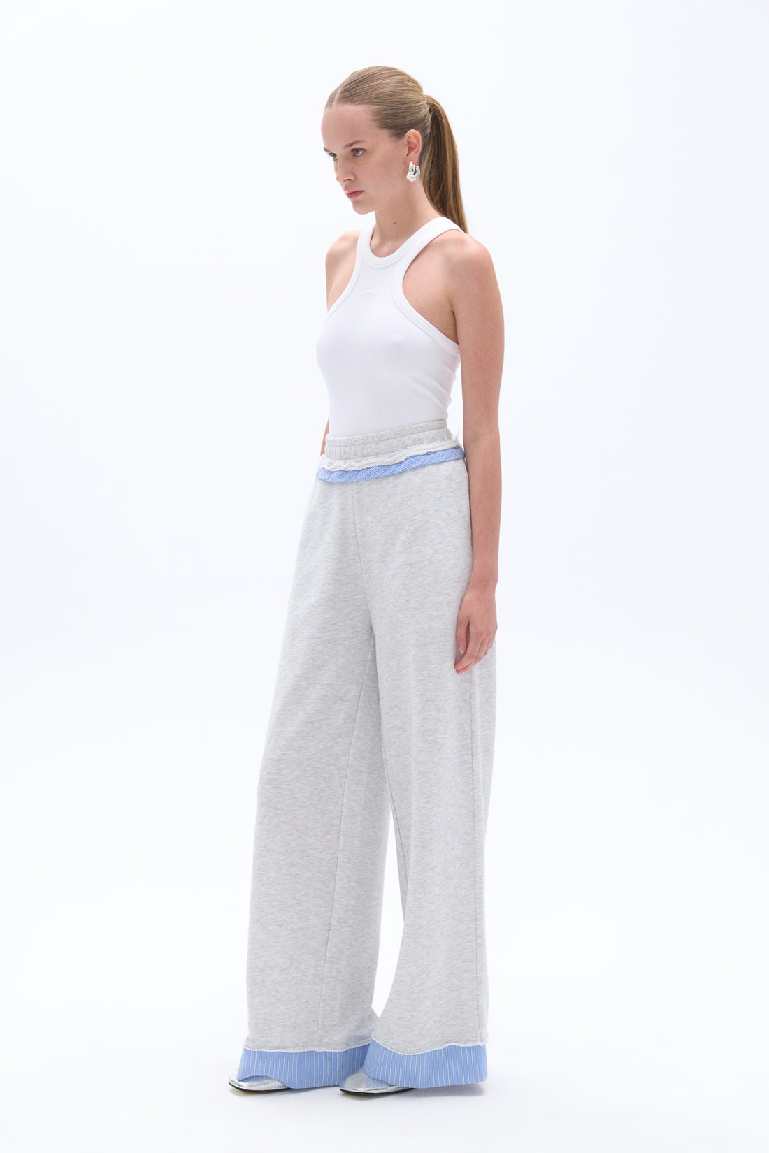 Mid Rise Pants with Garni Details (Final Sale)