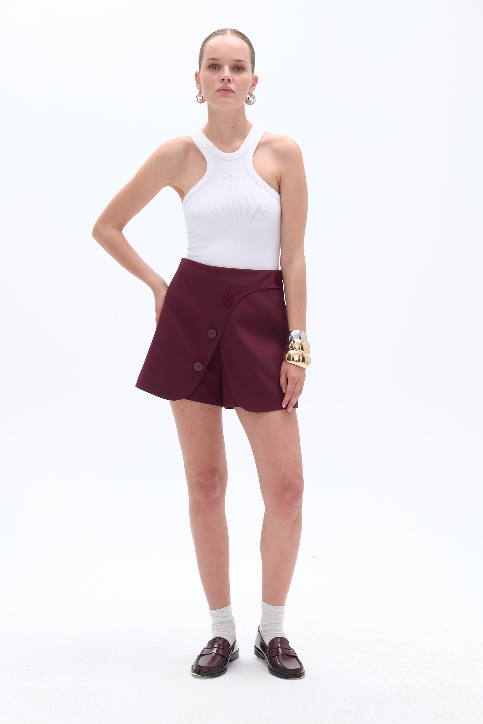 Button-Designed Shorts (Final Sale)