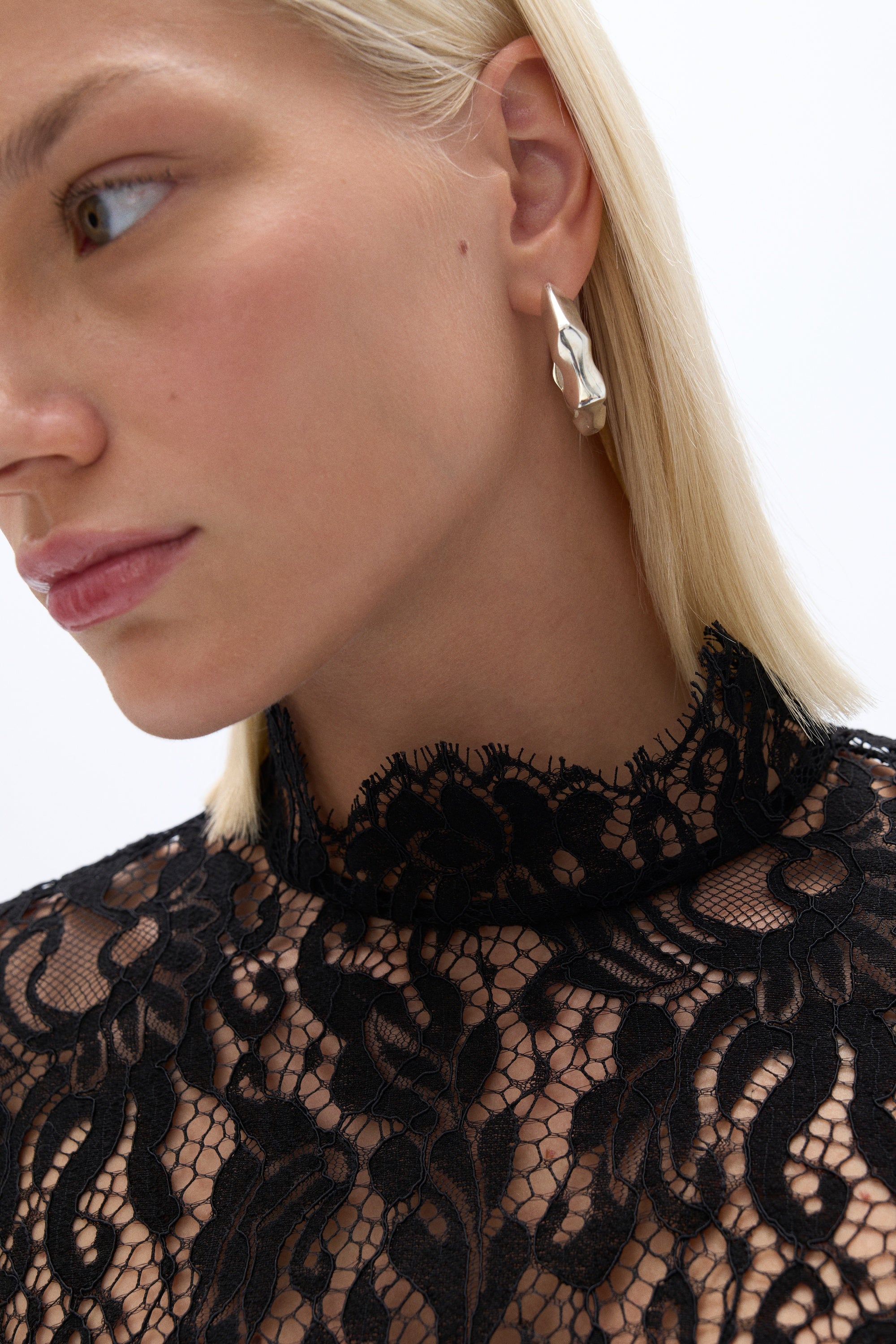 Corset-Look Lace Blouse (Final Sale)