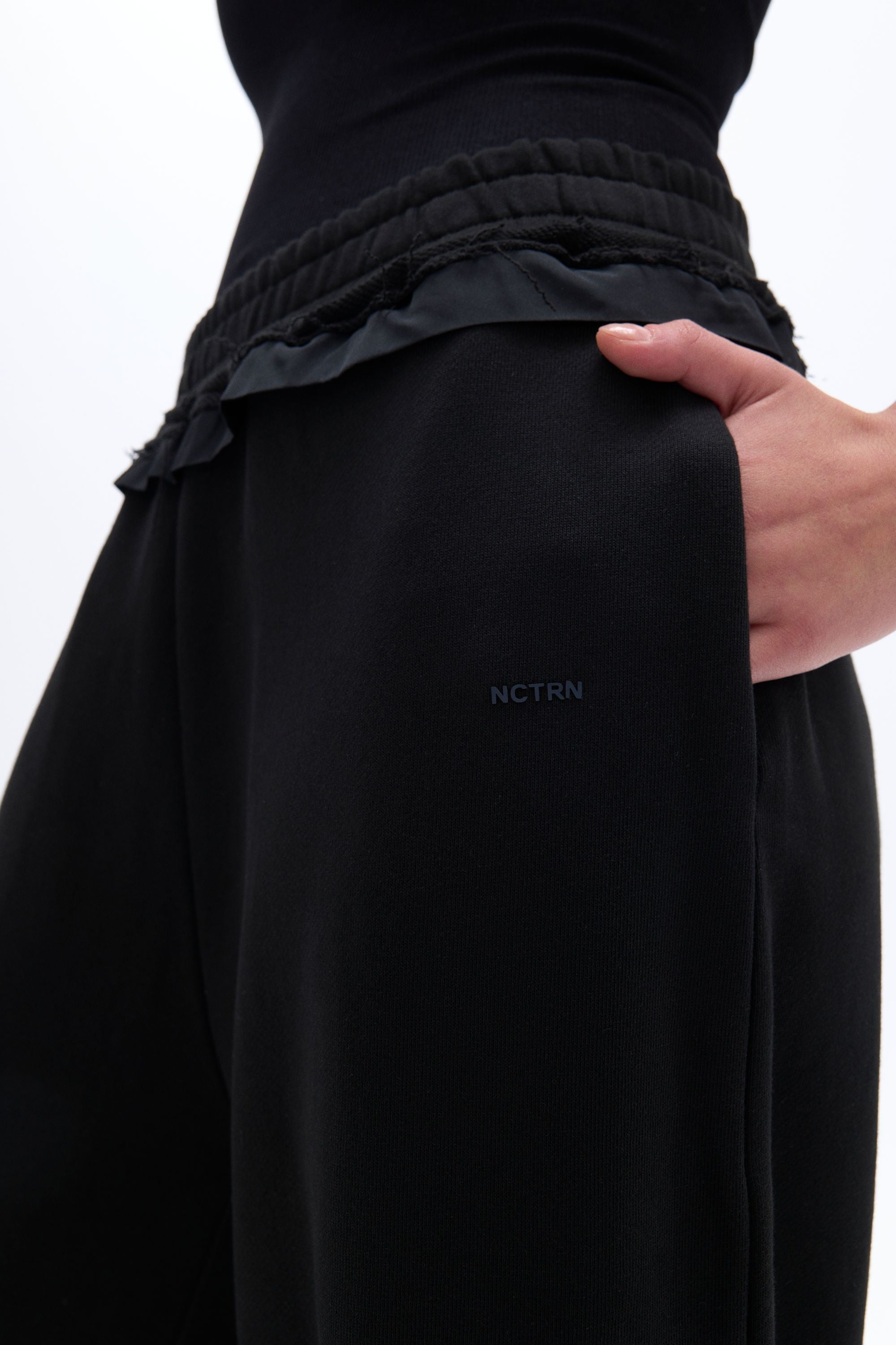 Normal Waist Pants with Garni Detail