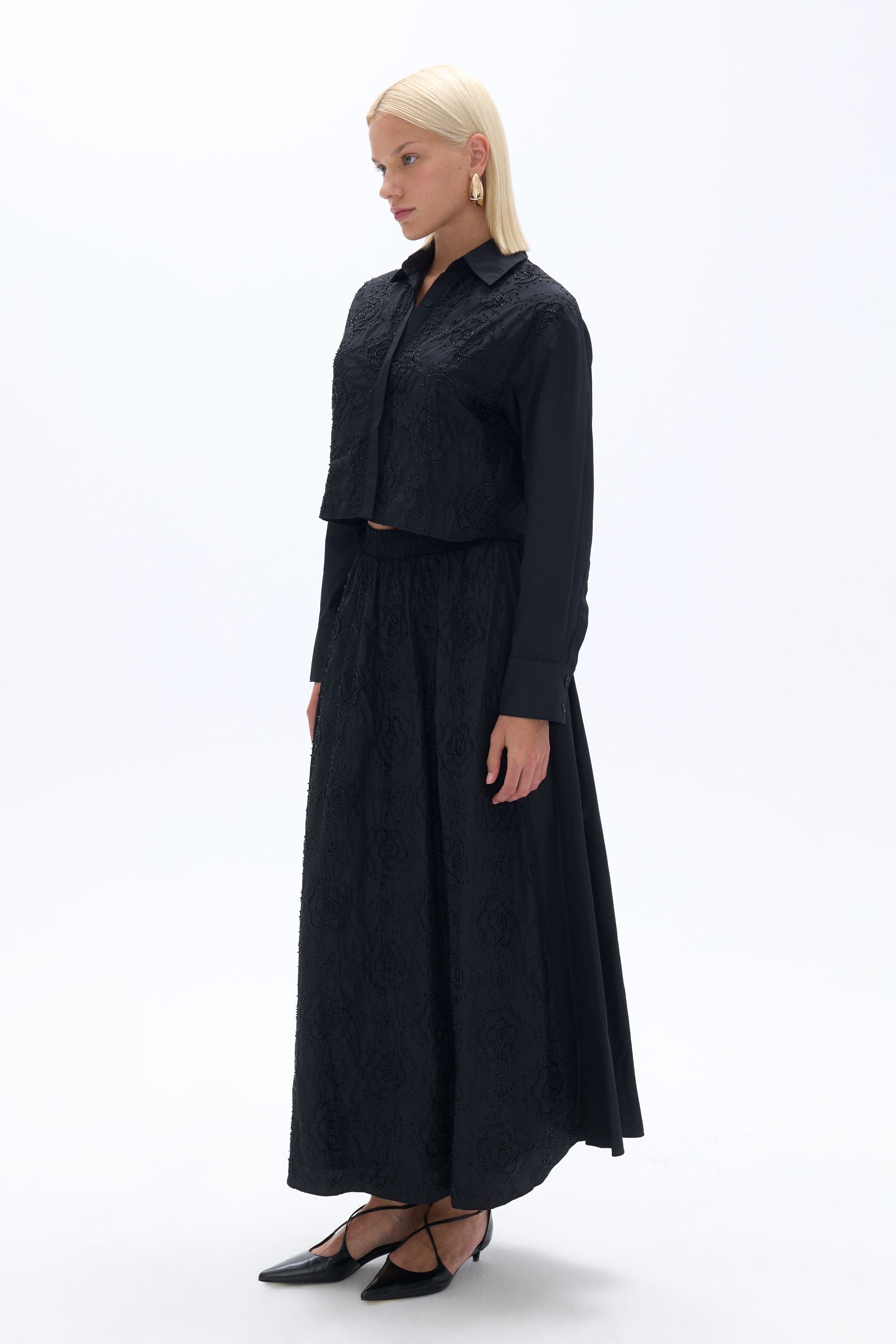 Bead Embellished Shirt (Final Sale)