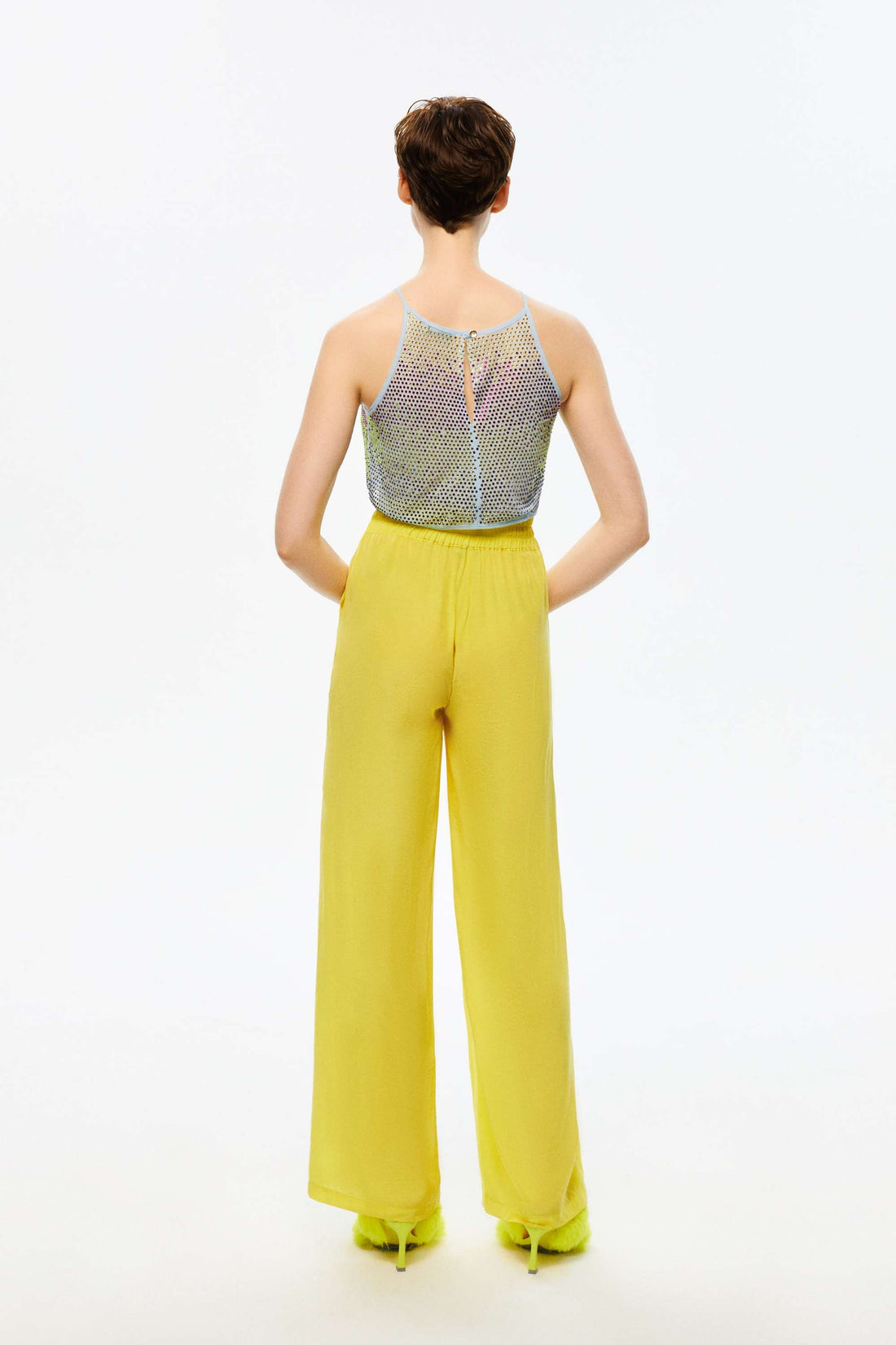High-Waisted Wide-Leg Pants