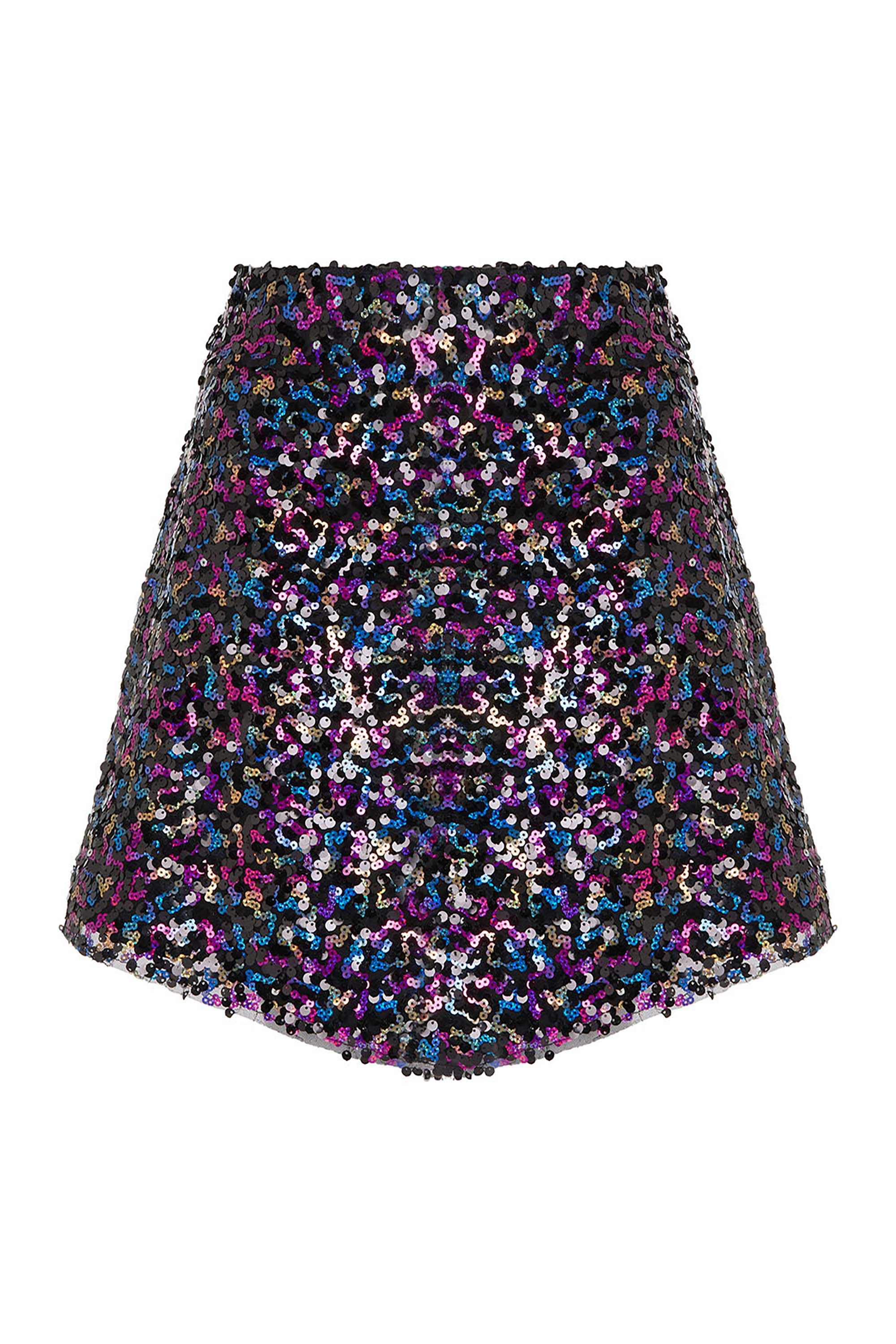 Multicolor Sequined Skirt (Final Sale)