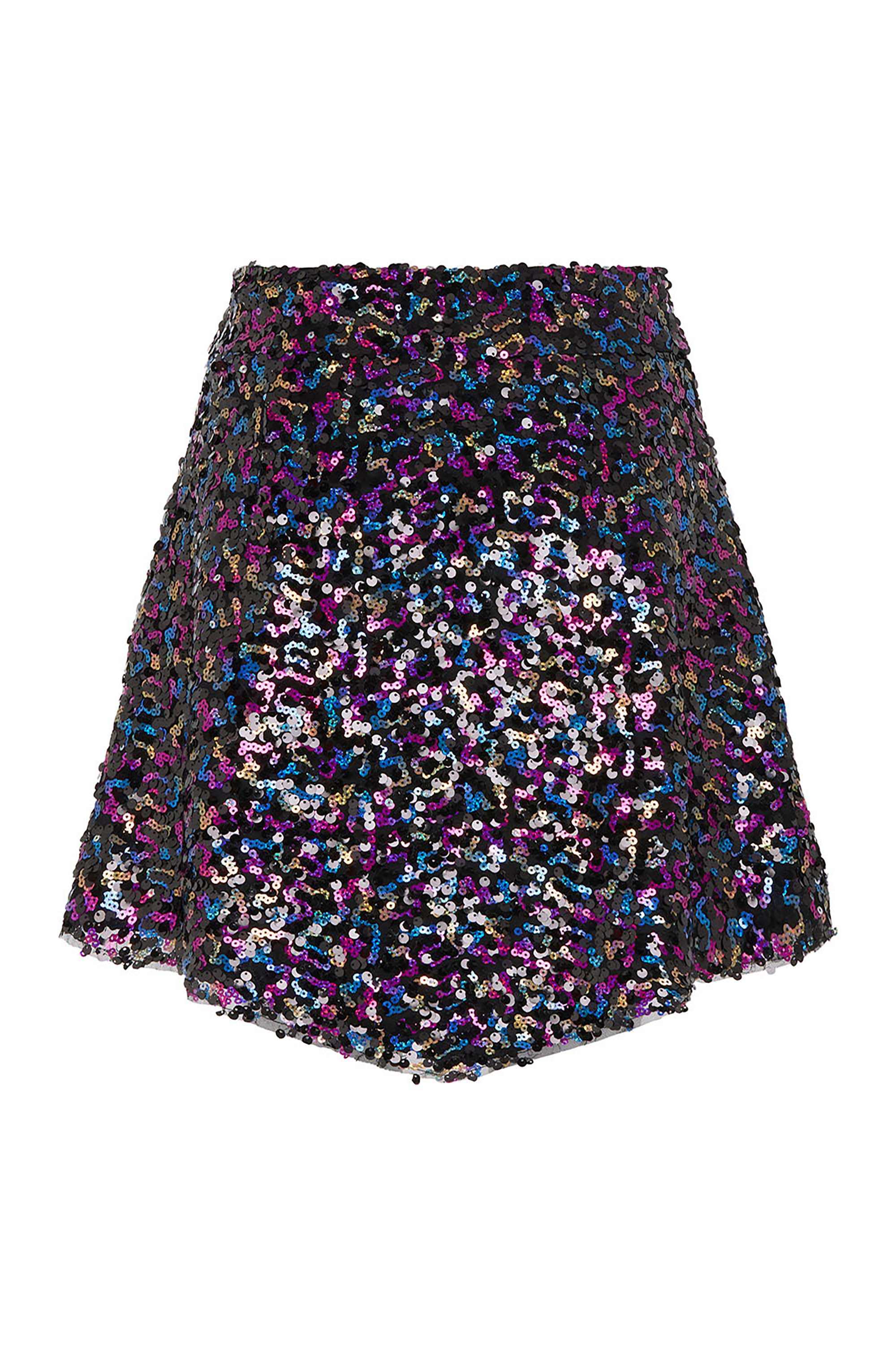 Multicolor Sequined Skirt (Final Sale)