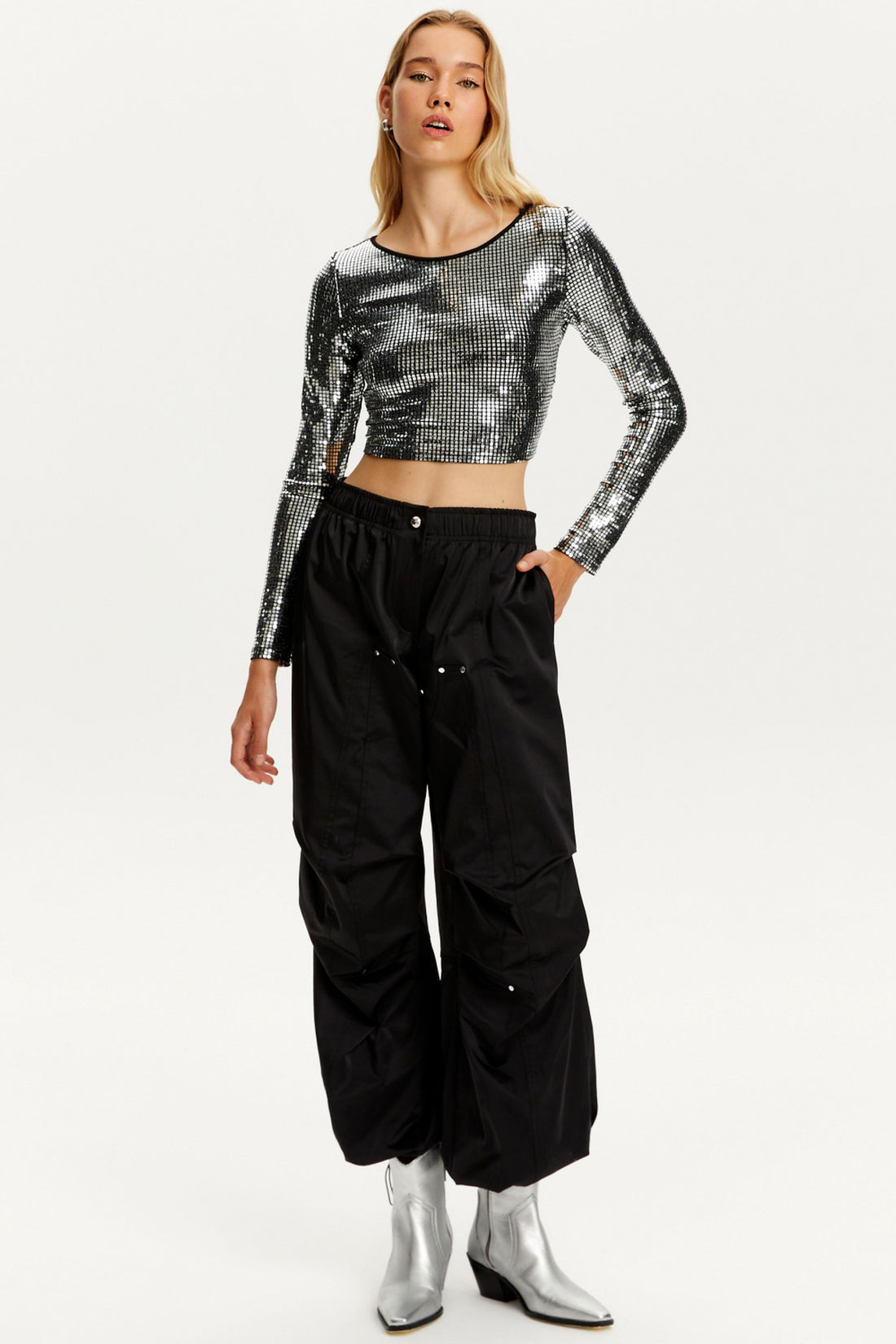 Metallic Jersey Top (Final Sale)
