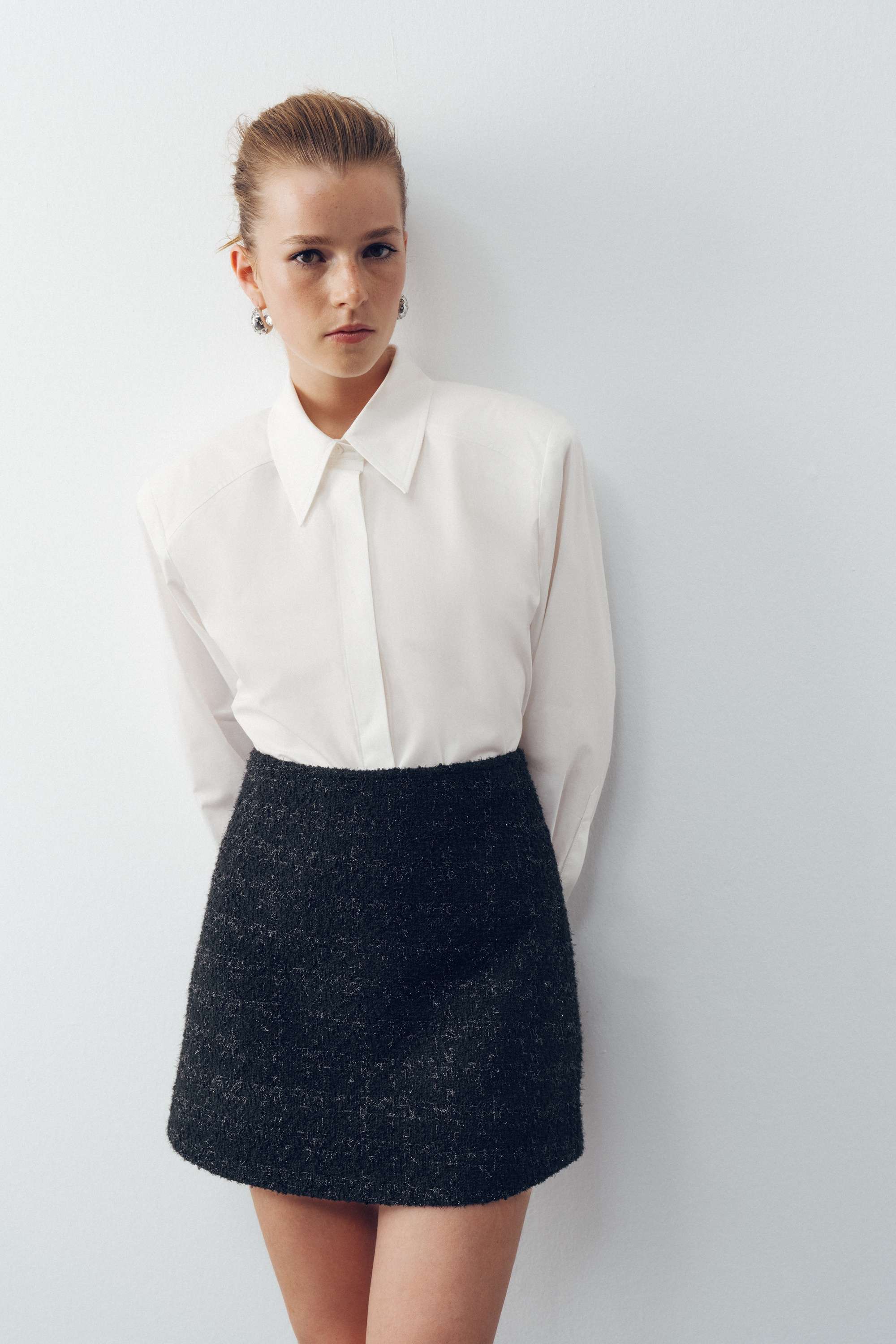 Classic Shirt with Crystal Buttons (Final Sale)