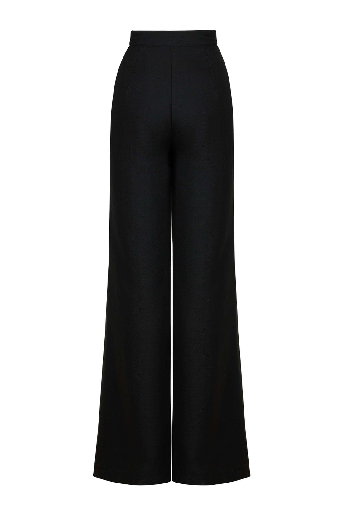 High Waisted Pintuck Stitched Pants