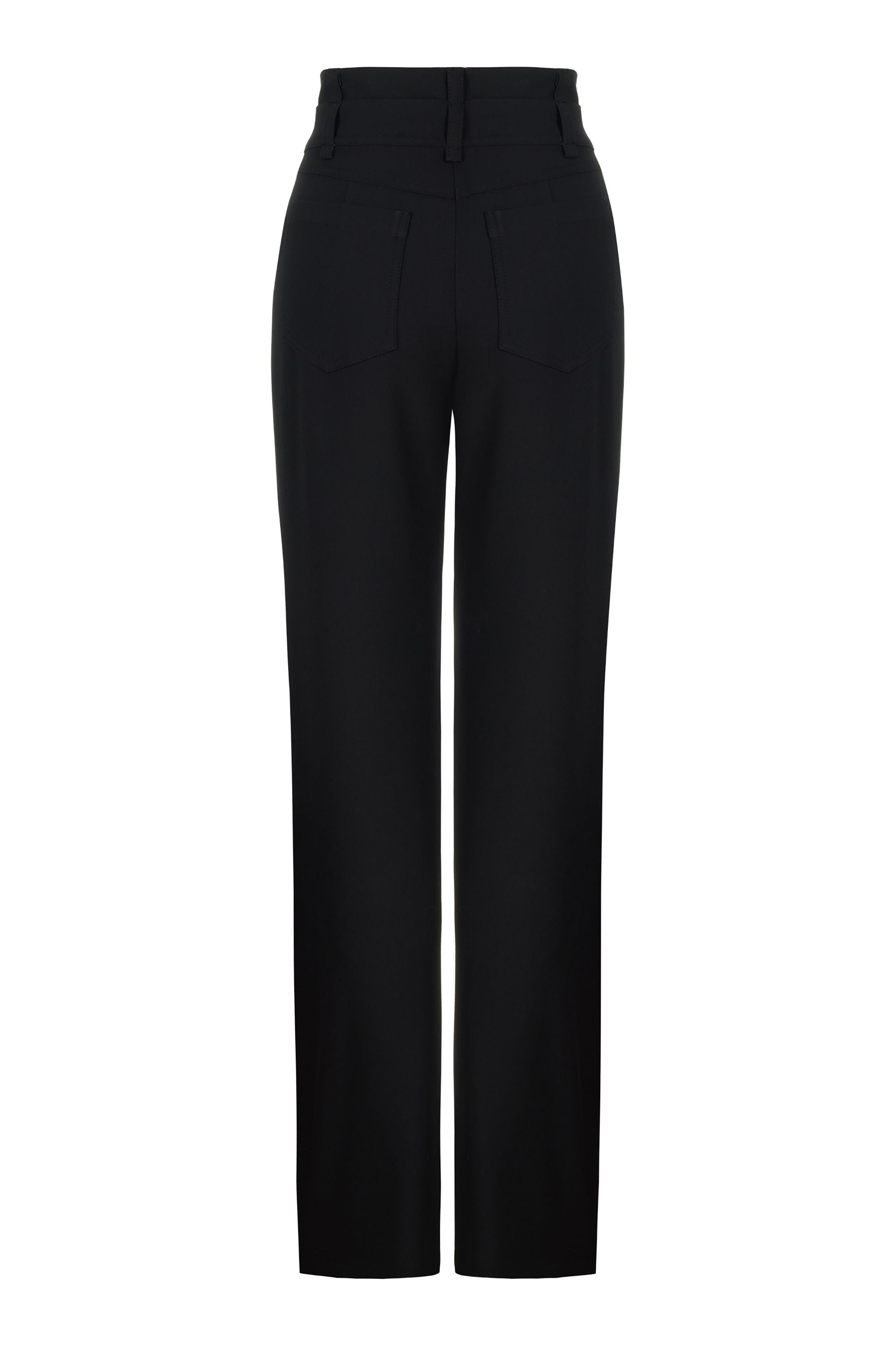 Double Waisted Straight Pants (Final Sale)
