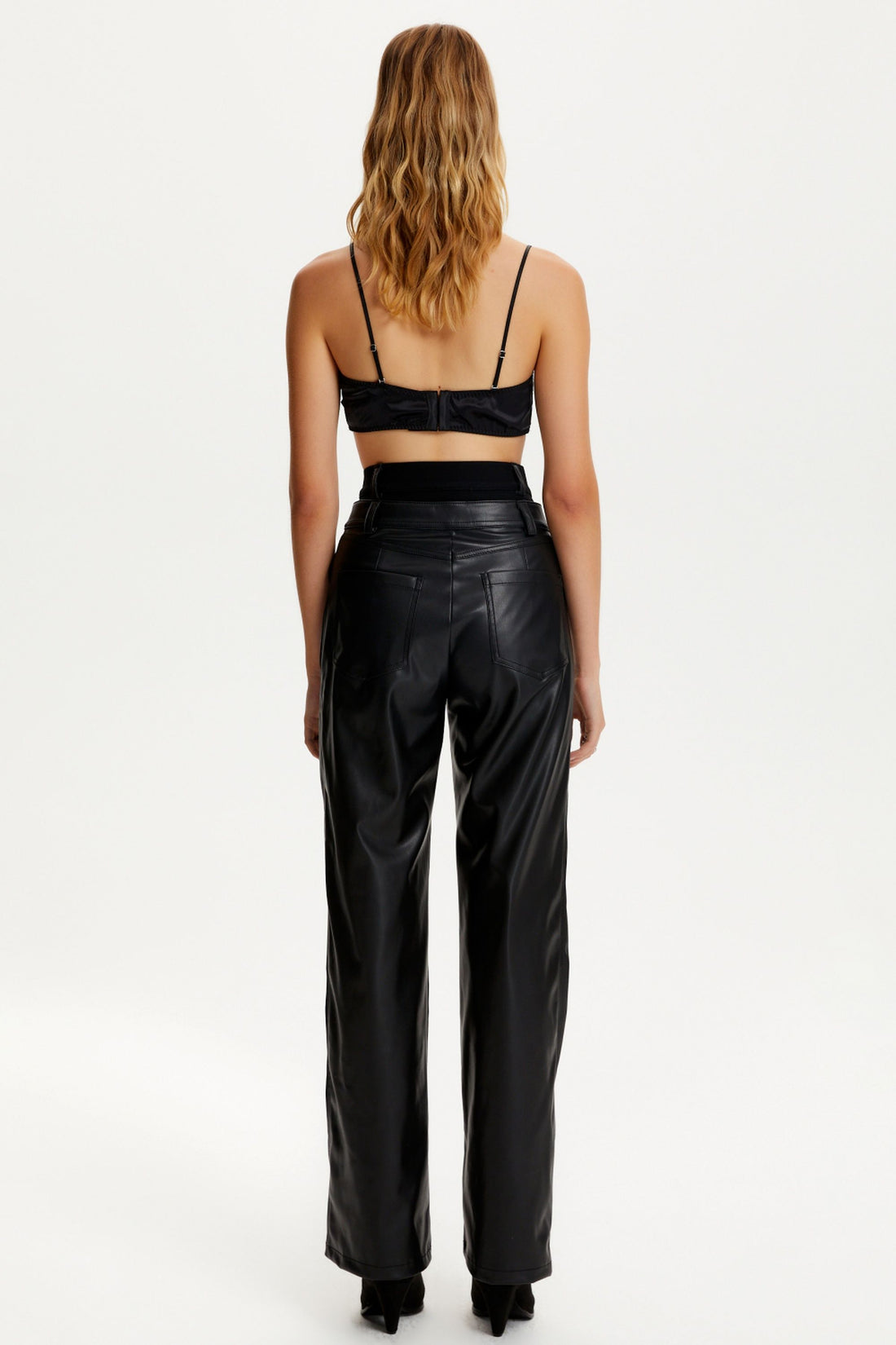 Double Waisted Straight Pants (Final Sale)