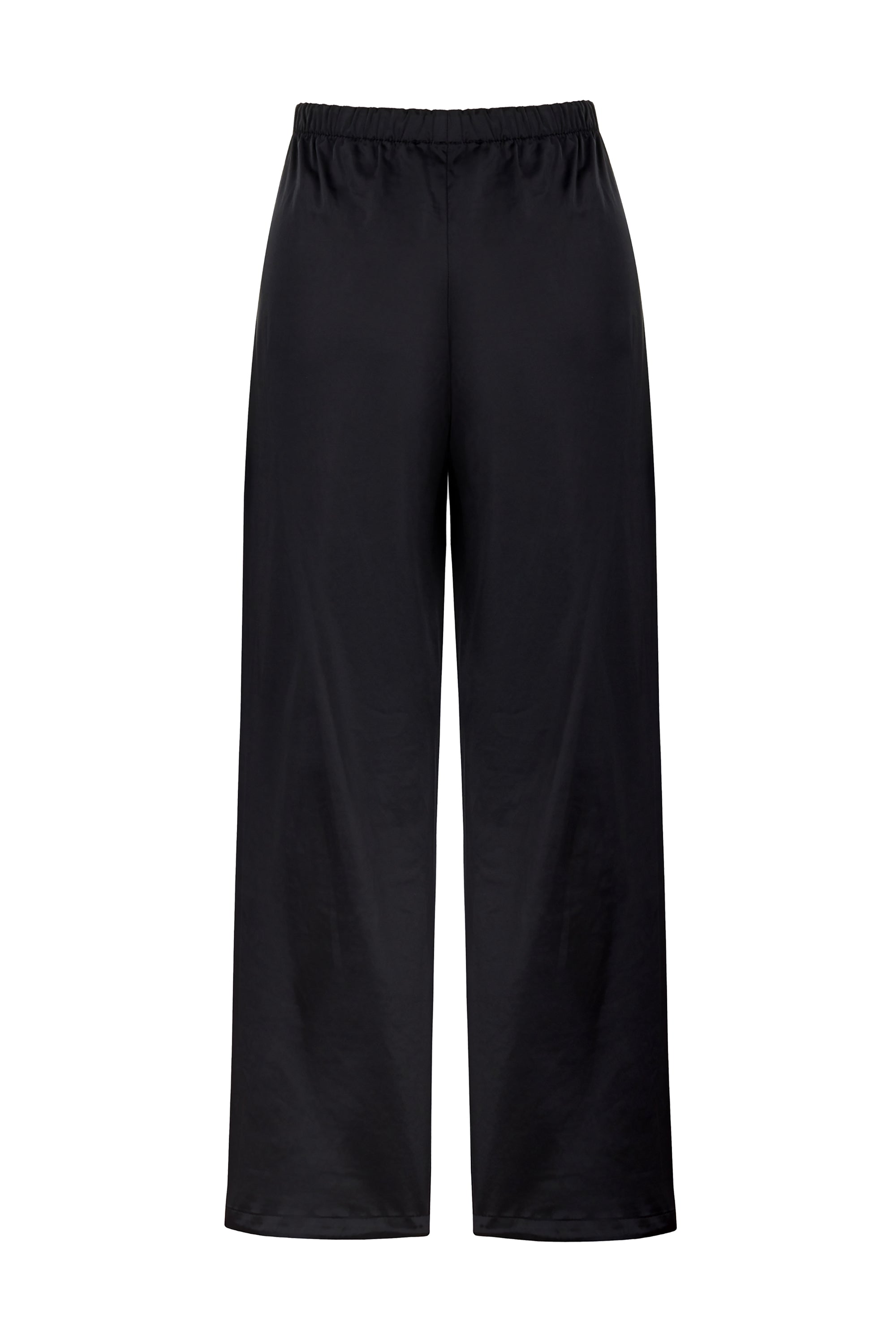 Pleated Satin Loose Fit Pants (Final Sale)