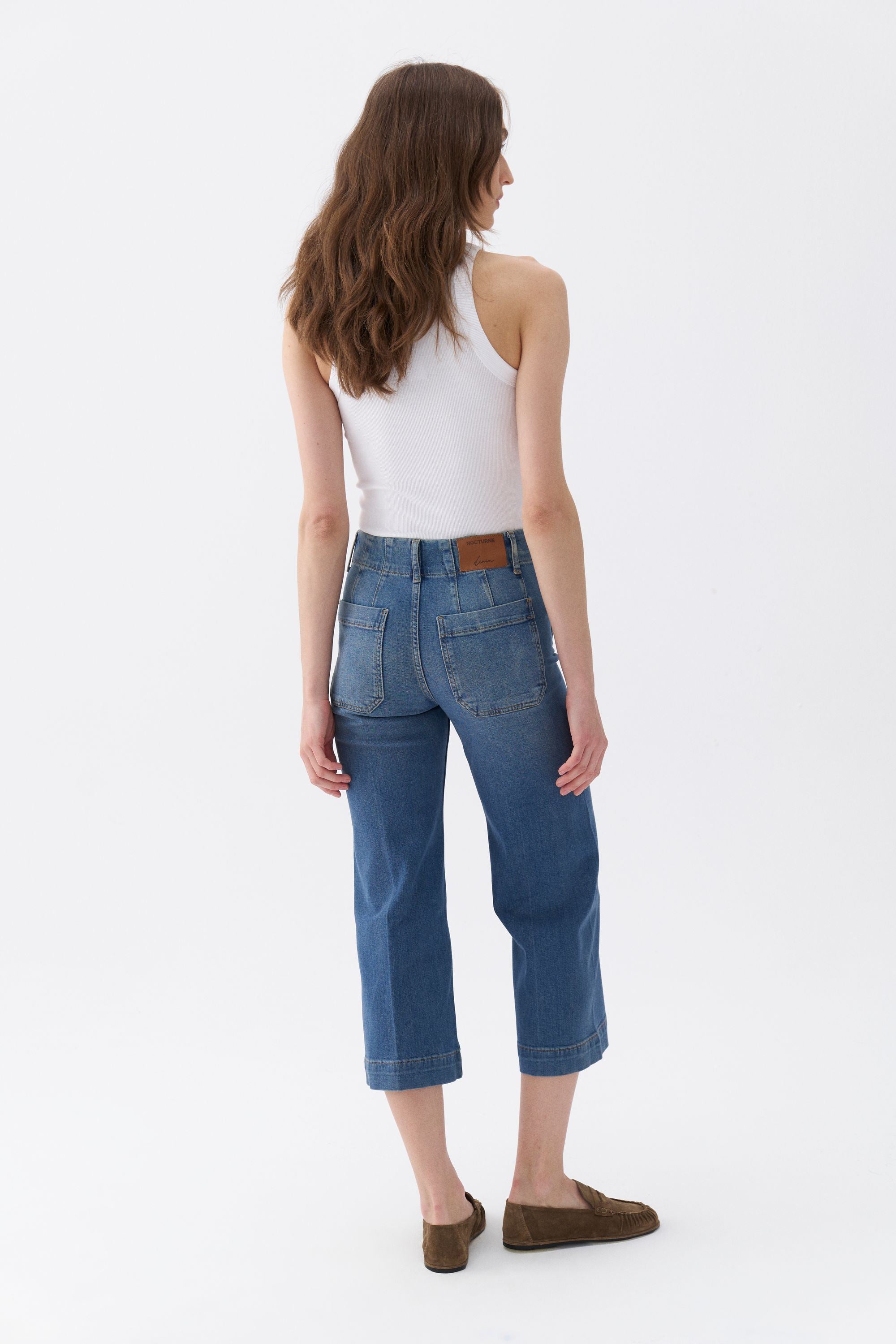 Wide Leg Jean Pants (Final Sale)