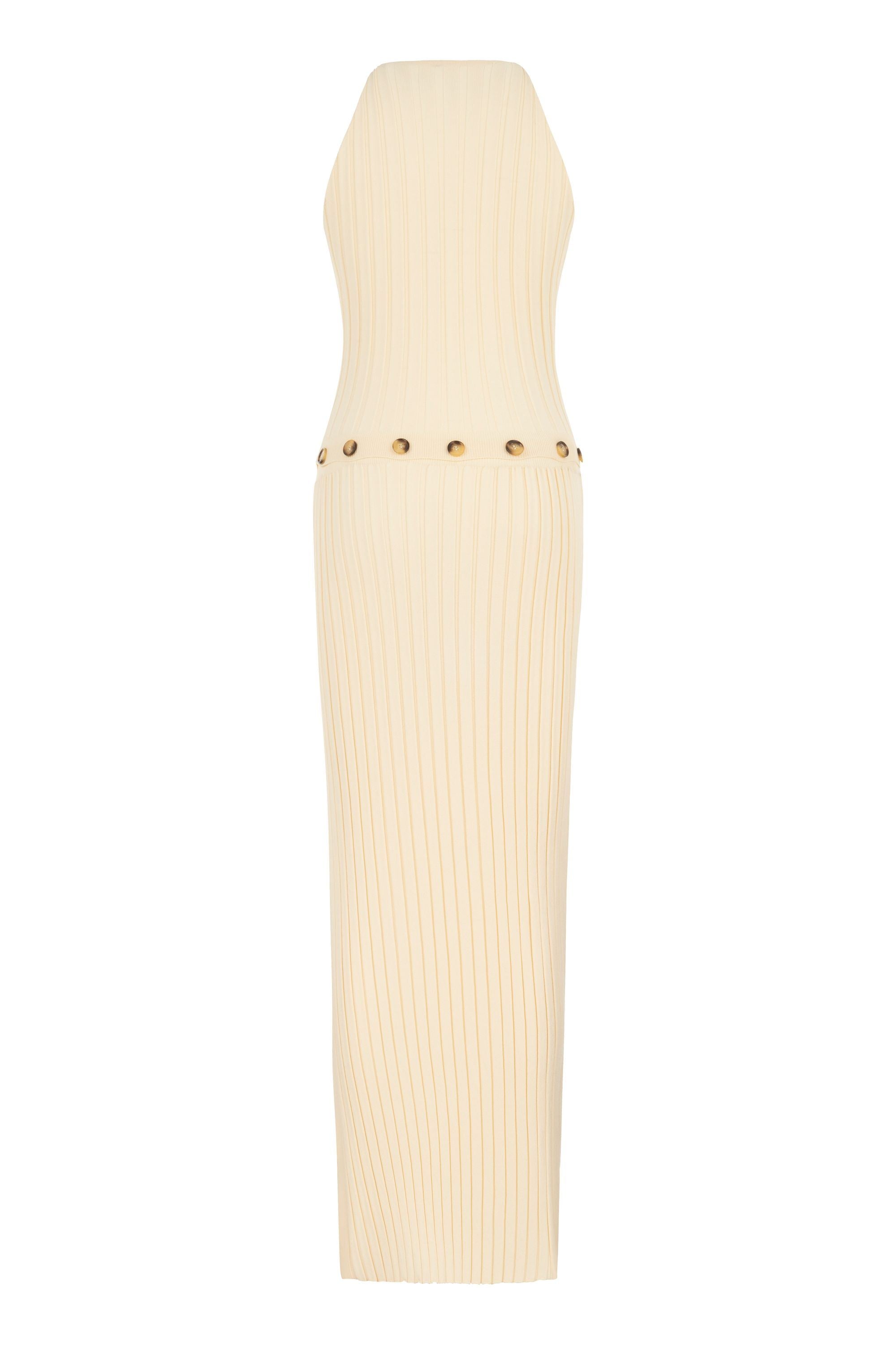Ribbed Dress with Slits (Final Sale)