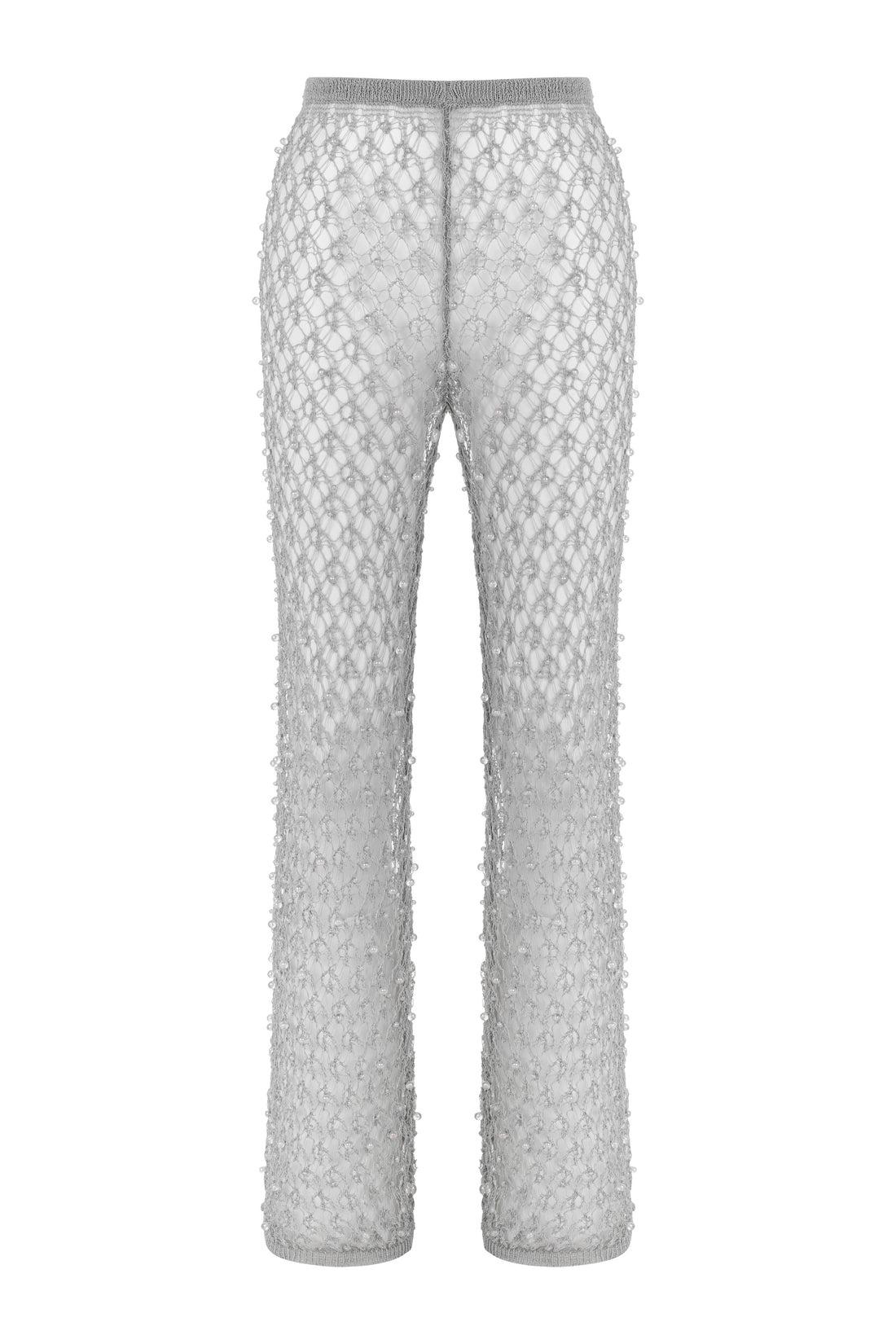 Shimmering Threaded Mesh Pants (Final Sale)