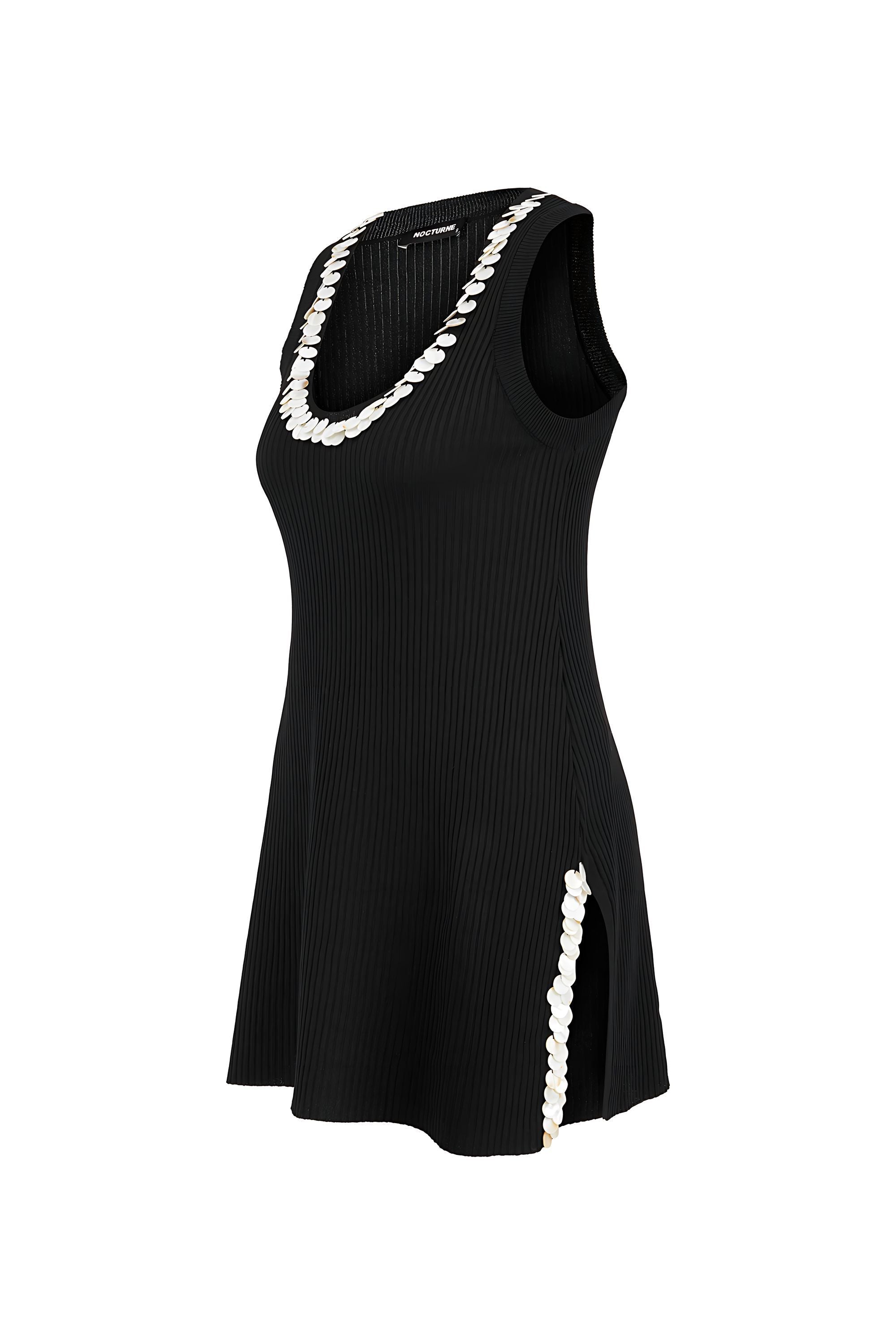 Mother of Pearl Beaded Knit Top (Final Sale)