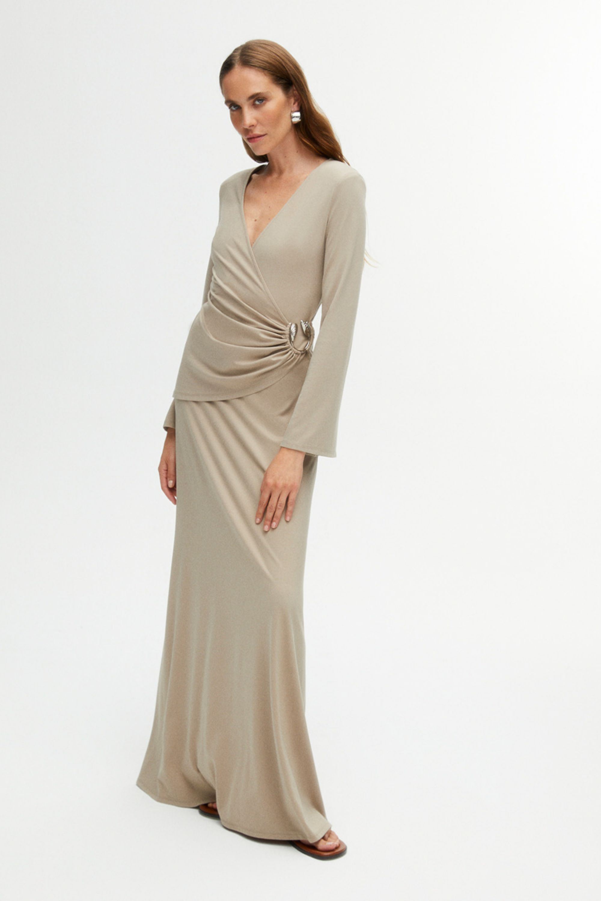 Double Breasted Dress with Accessory Detail (Final Sale)