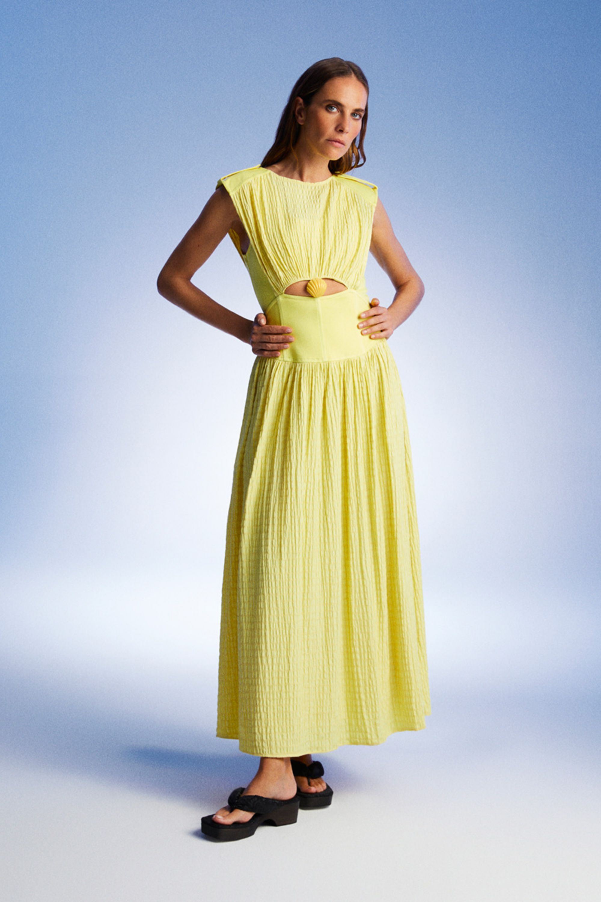 Seashell Acssesorized Cut-Out Dress (Final Sale)