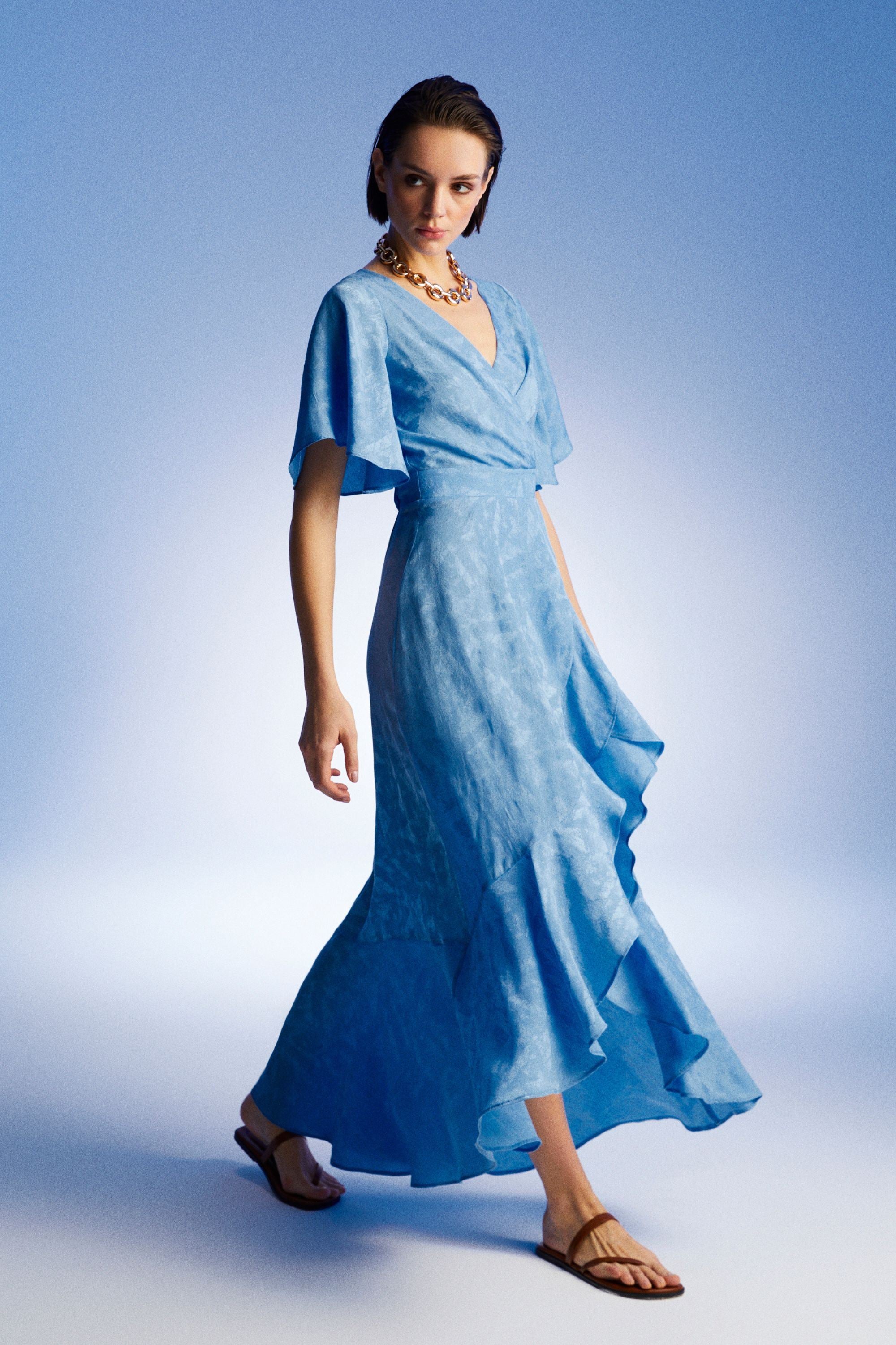 Asymmetric Flounce Dress (Final Sale)