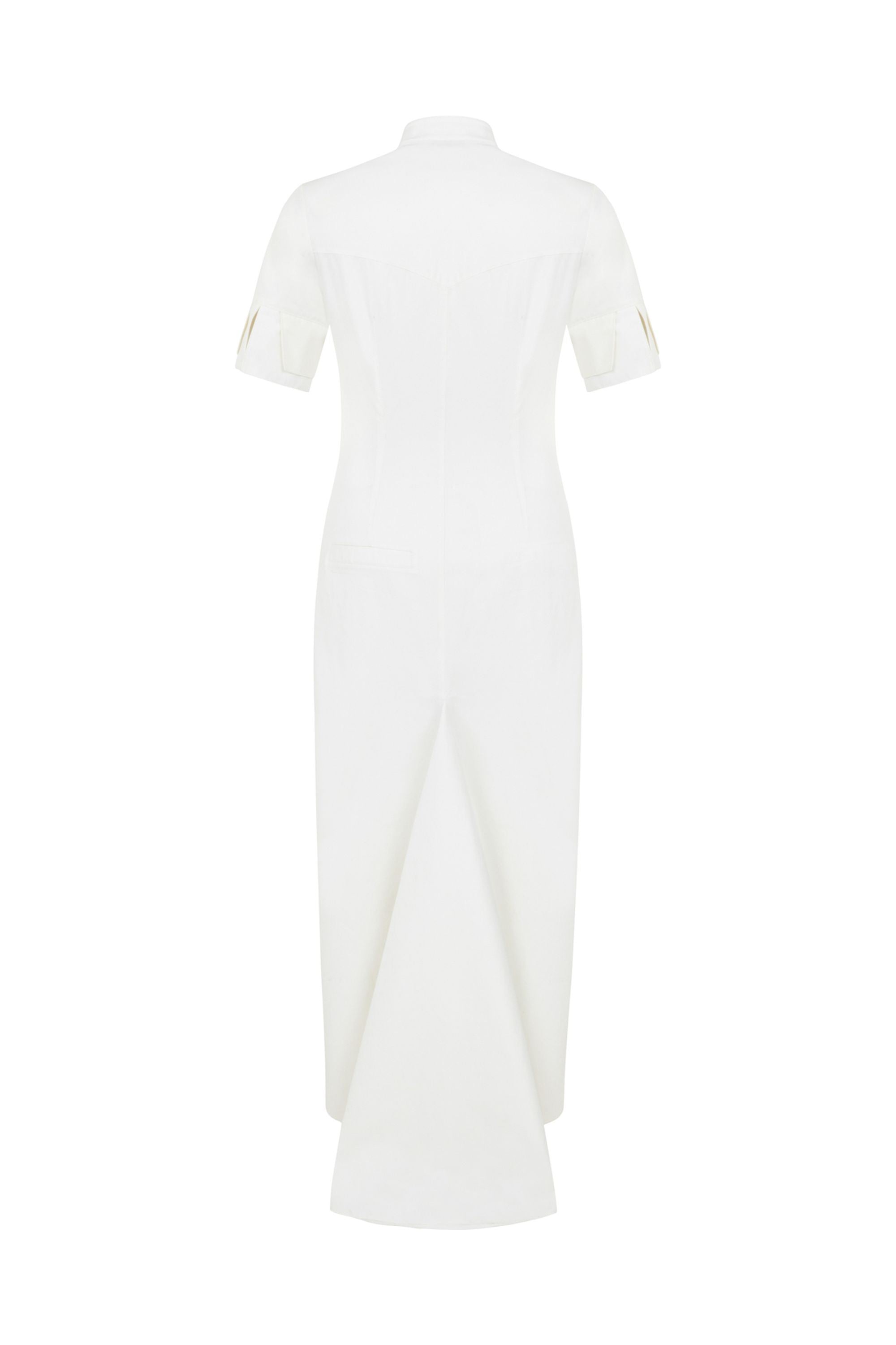 Cut-Out Dress with Tail (Final Sale)