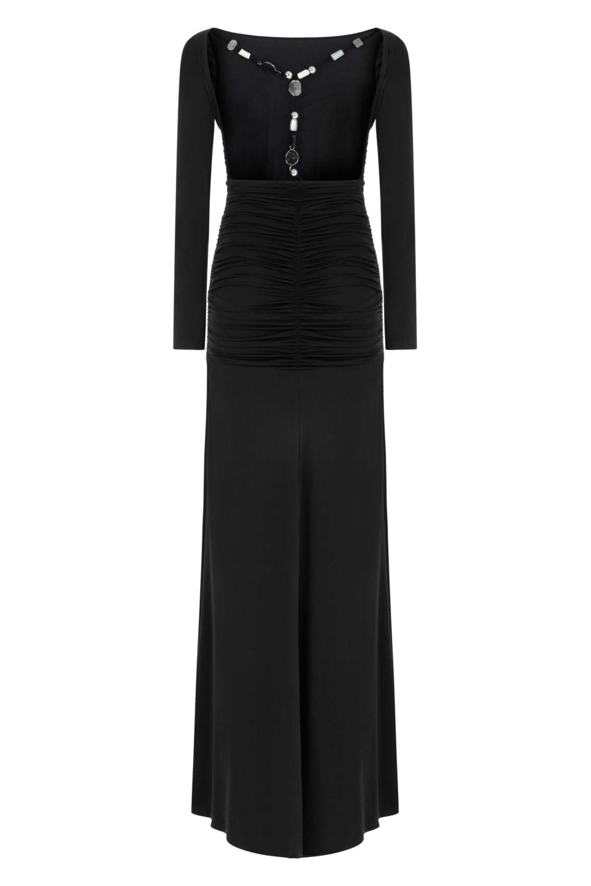 Open Back Long Sleeve Maxi Dress (Final Sale)