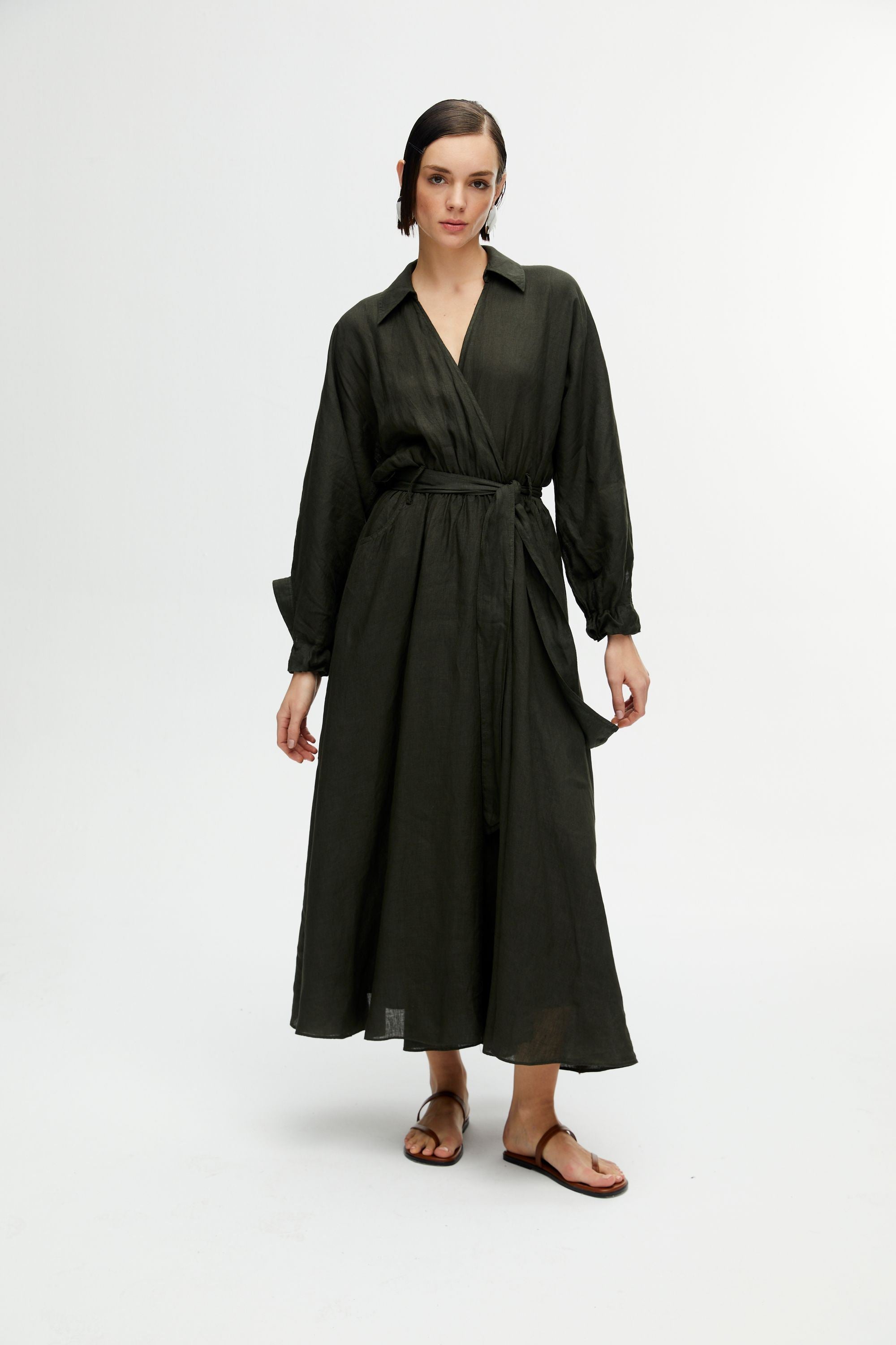 Belted Long Dress (Final Sale)