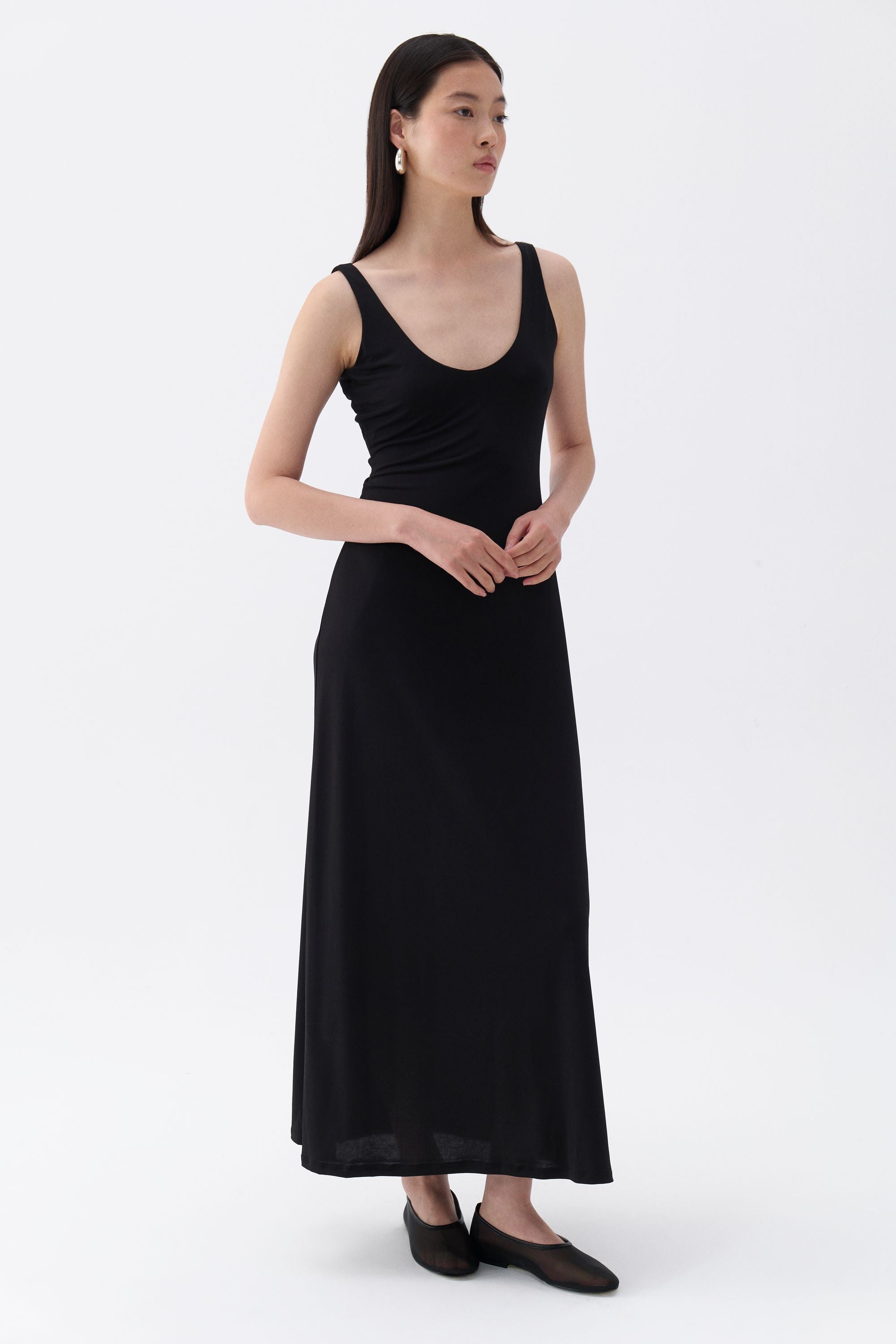 V-Neck Midi Dress (Final Sale)