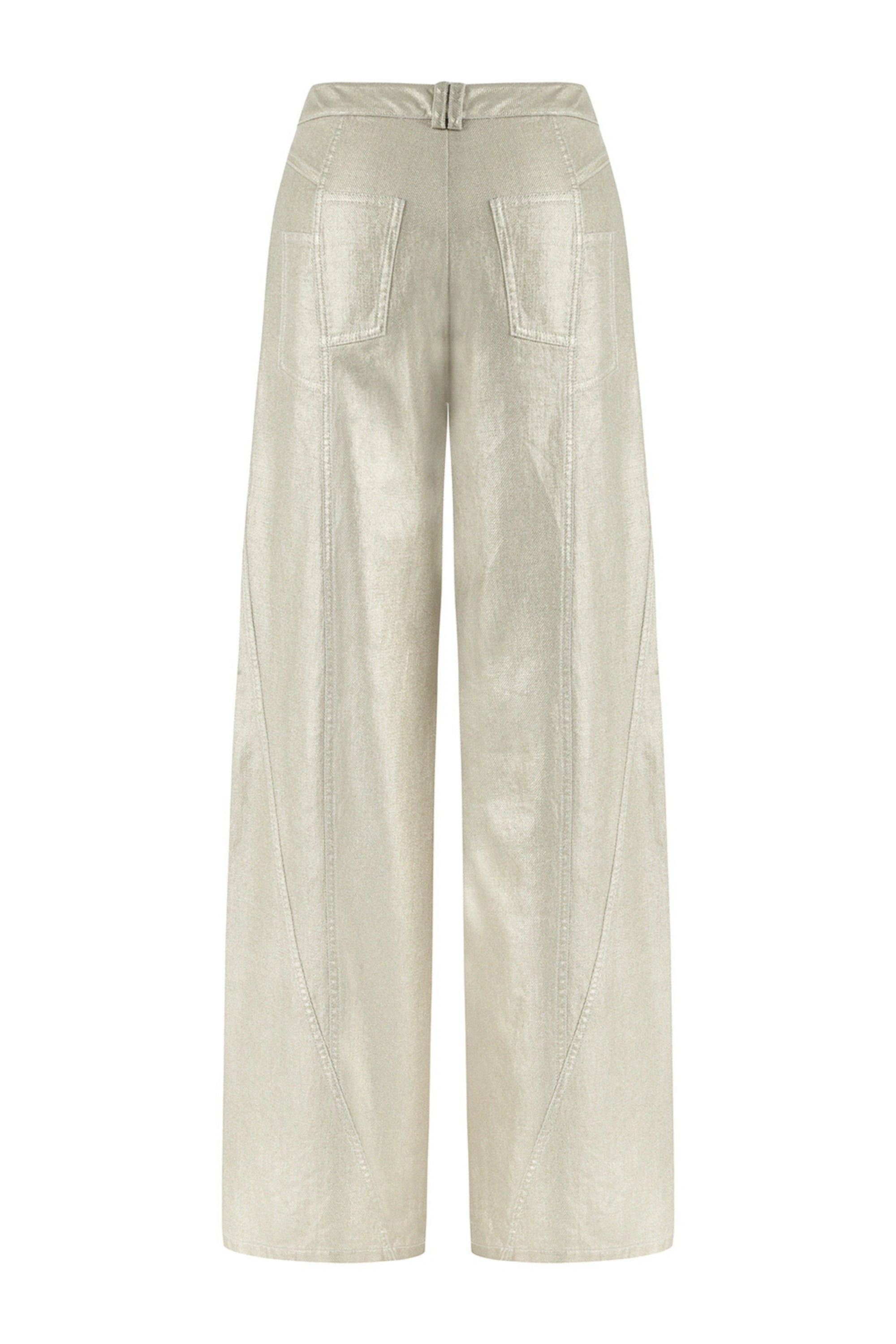 Metallic Printed Pants (Final Sale)