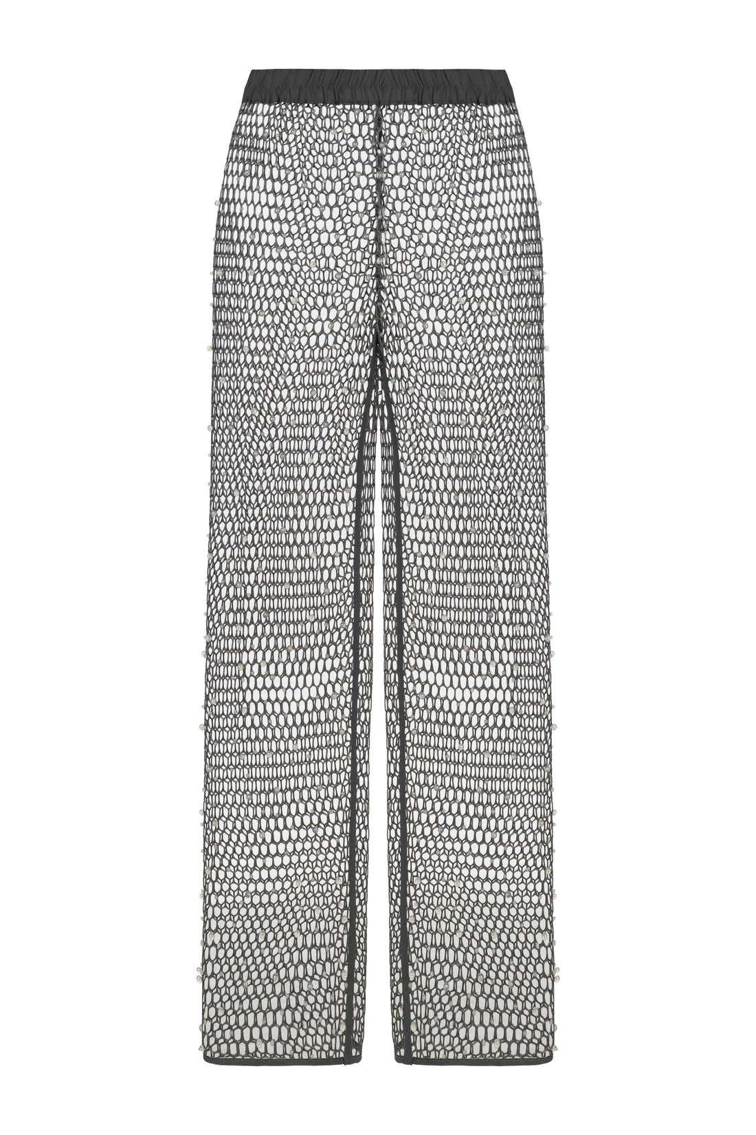 Shimmering Threaded Mesh Pants (Final Sale)
